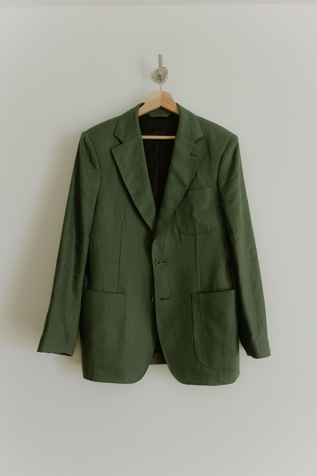 green suit for wedding