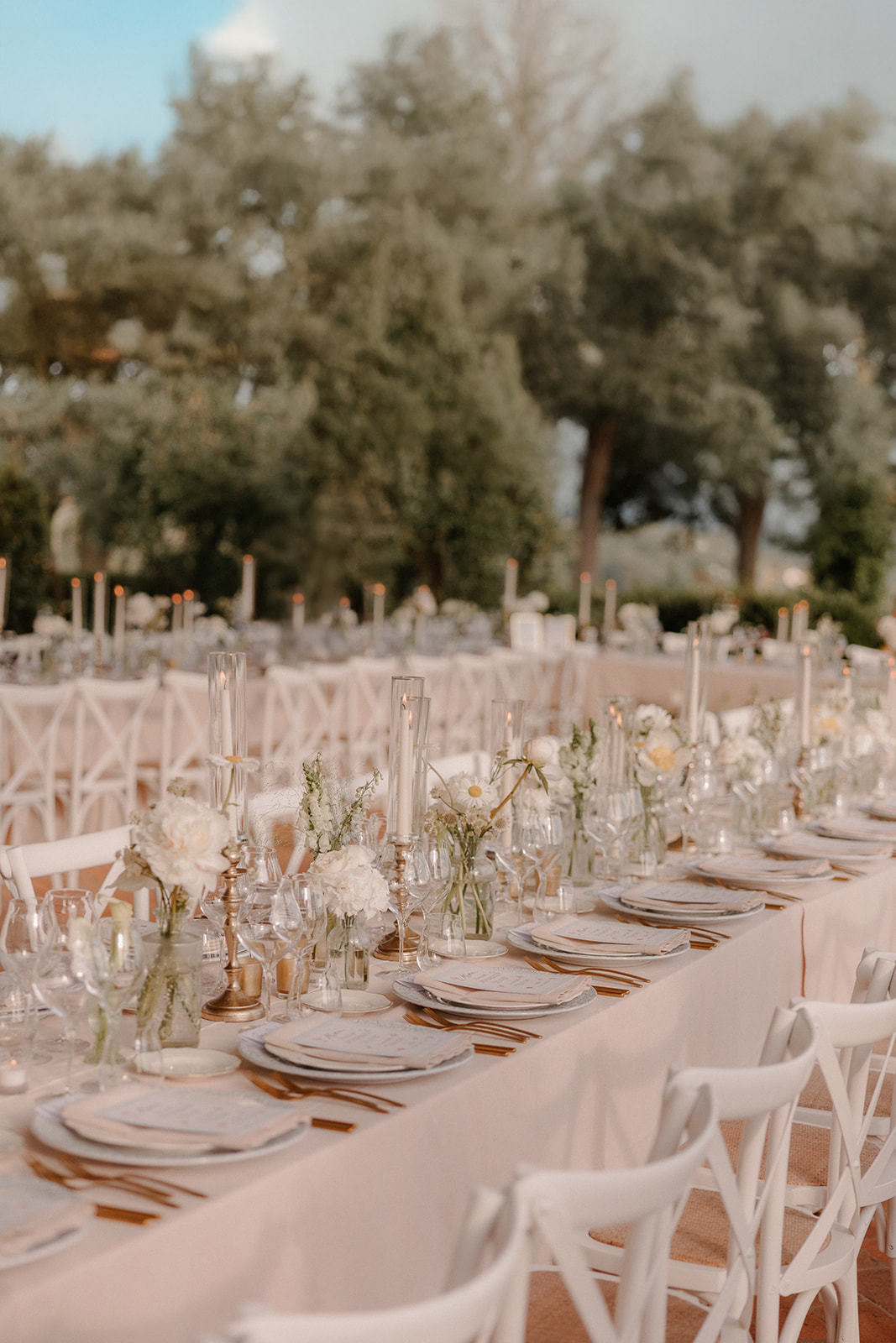 champagne wedding reception ideas