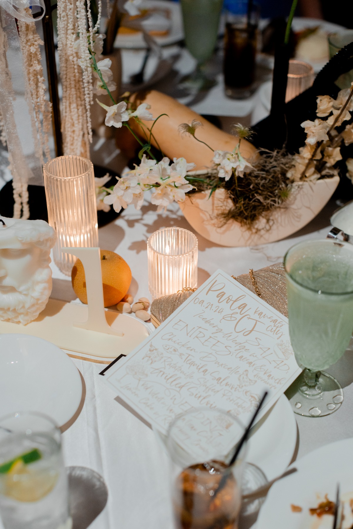 fruit accented centerpieces