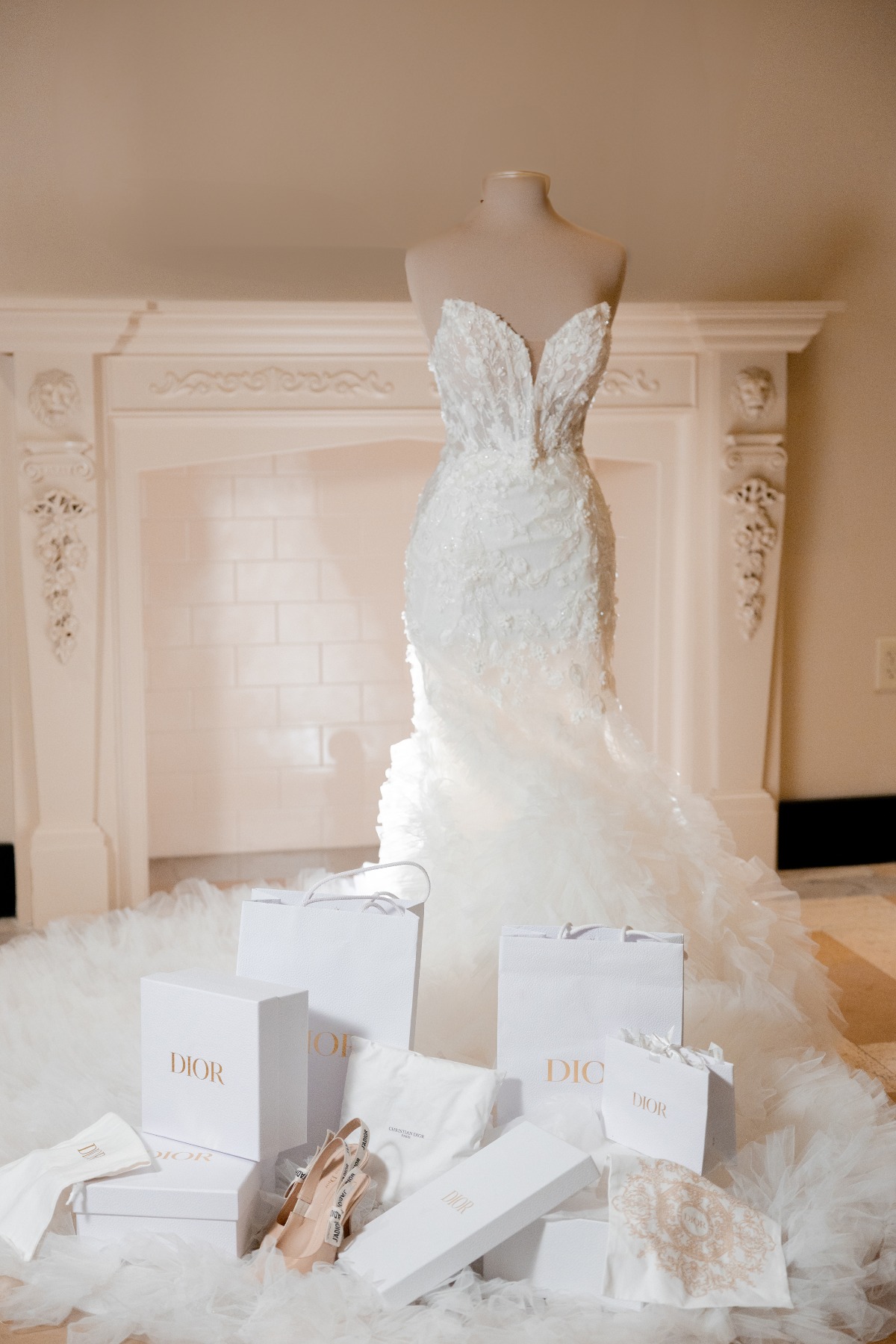 Dior wedding accessories
