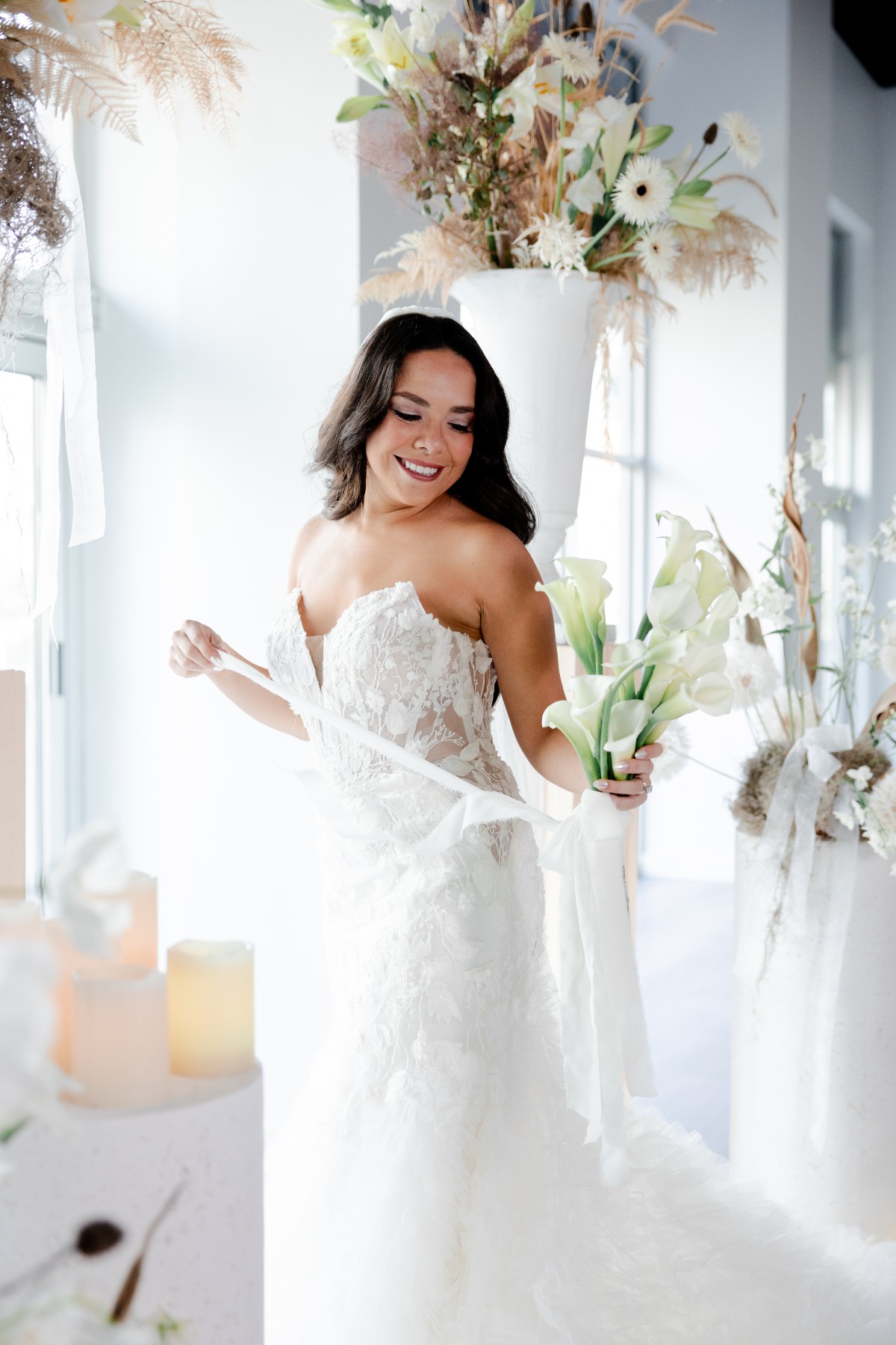 sheer bodice wedding dress