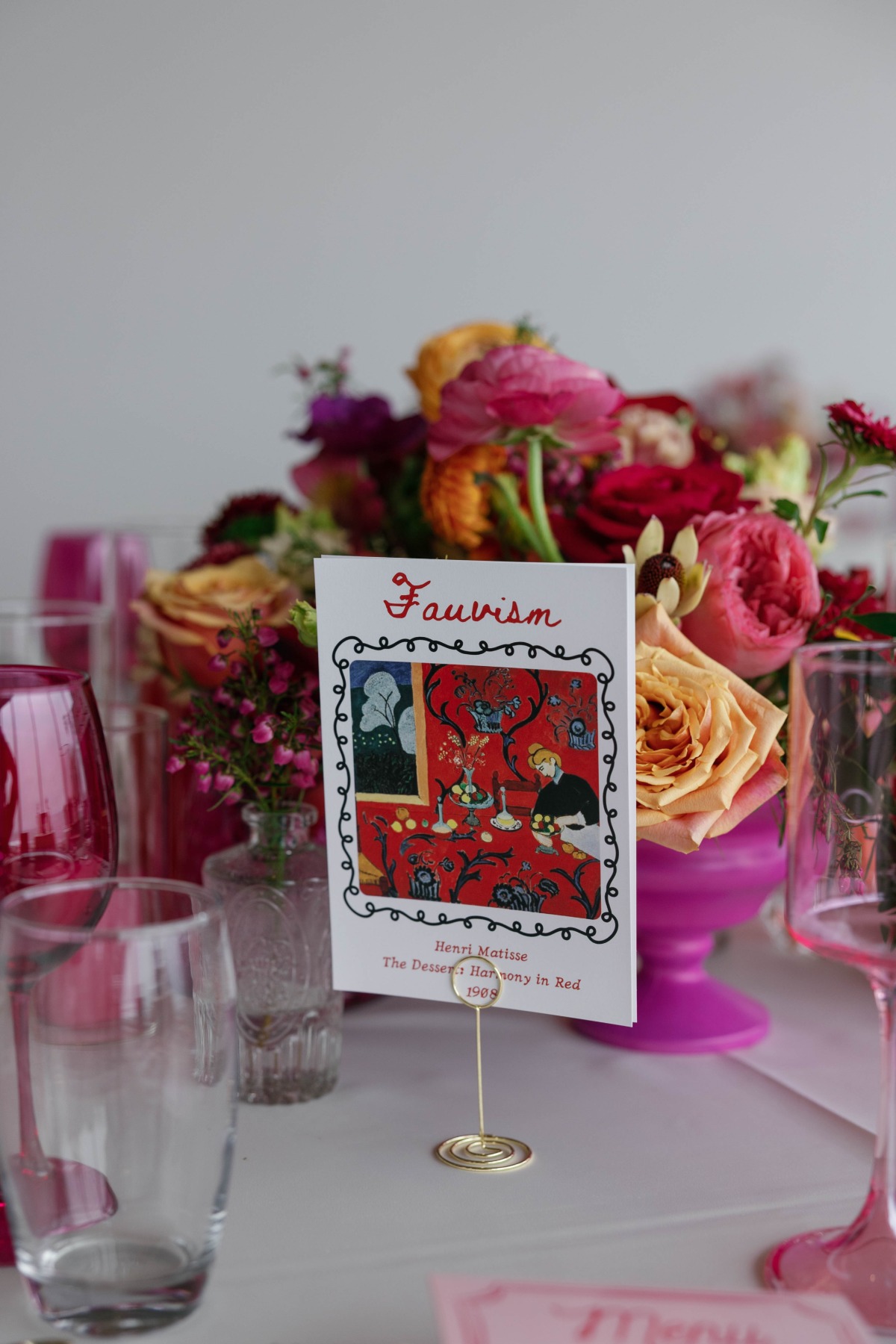 art-inspired table numbers