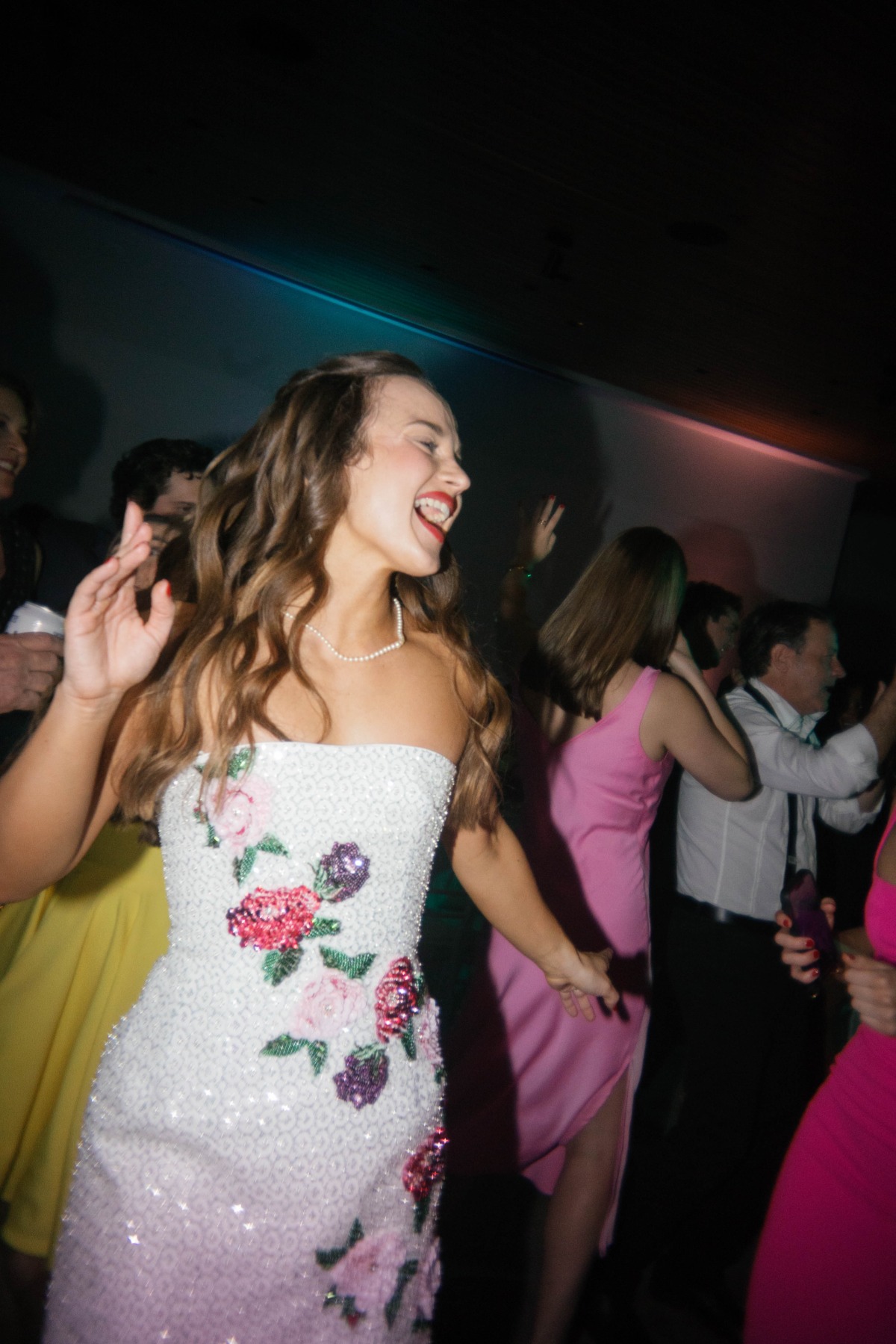 beaded floral reception dress