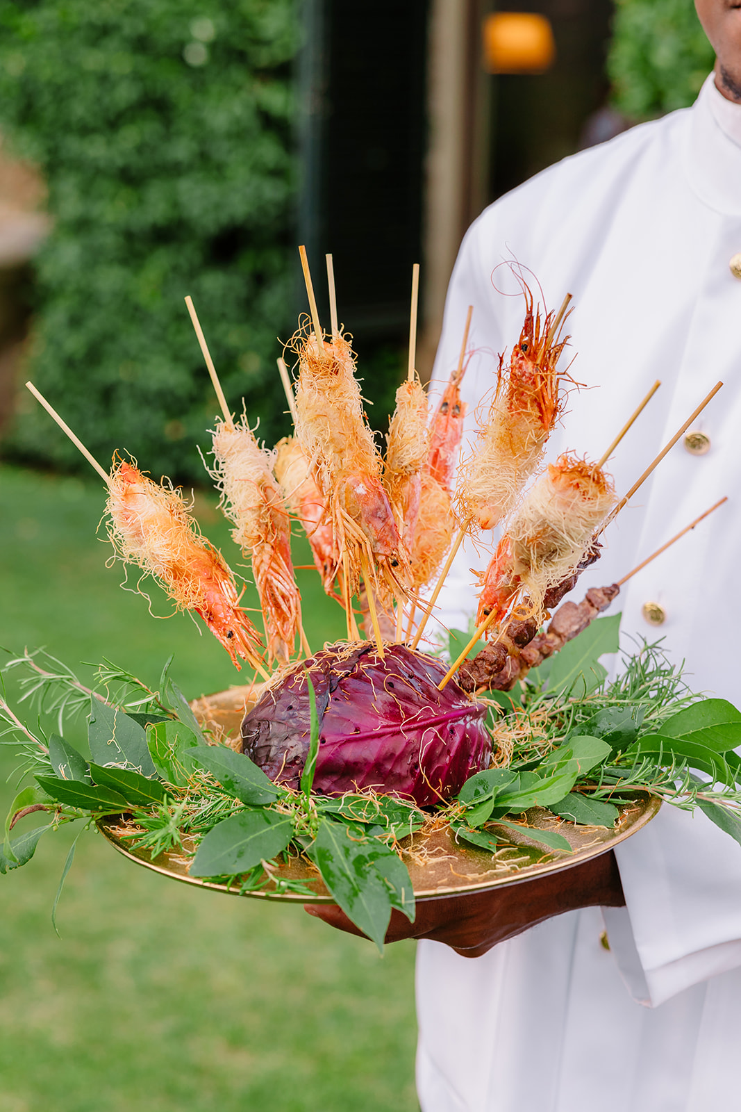 unique food presentation for wedding