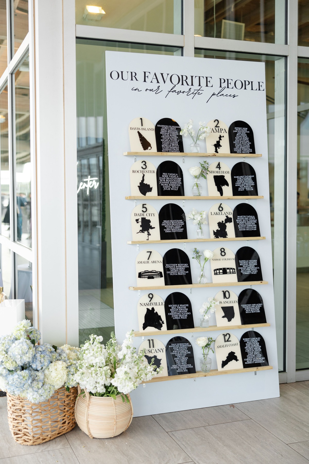 cool wedding table number ideas