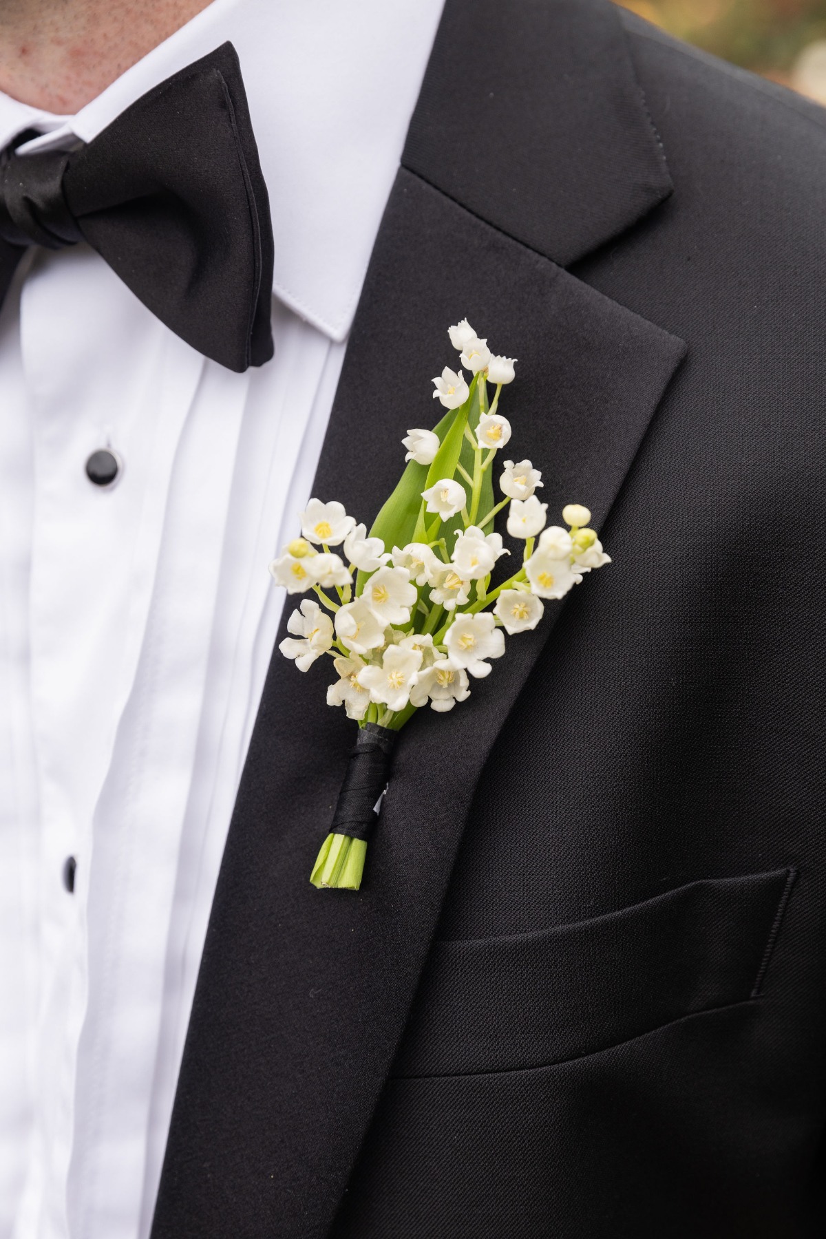 lily of the valley boutonniere