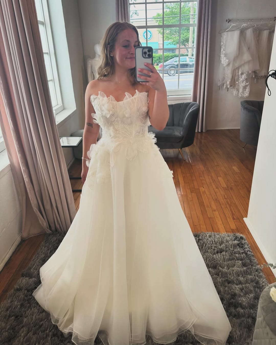 real shopping photos from J. Major's Bridal Boutique