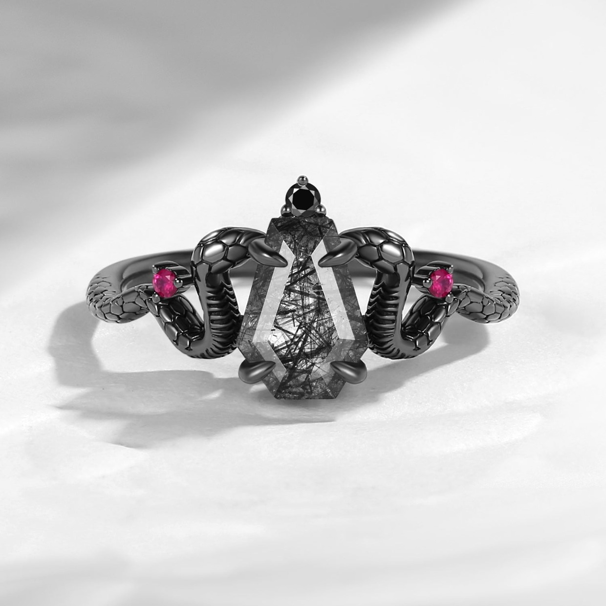 serpent quartz engagement ring by StarlandUS