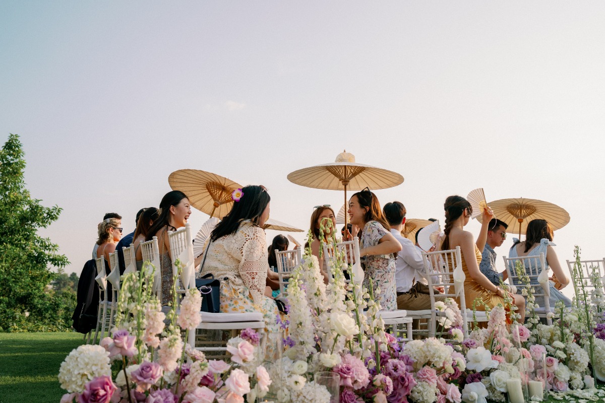 wedding guest parasols