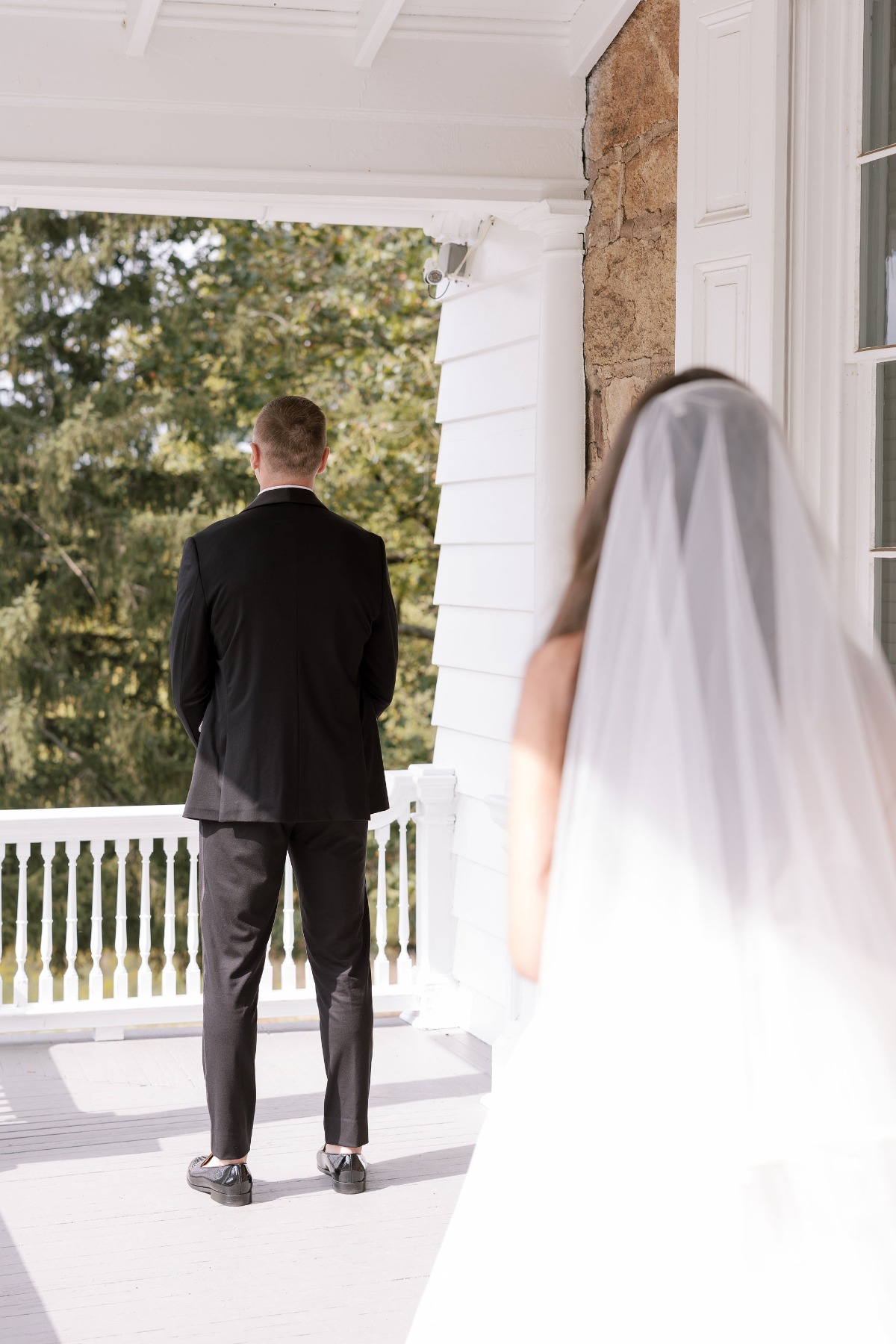 first look on porch