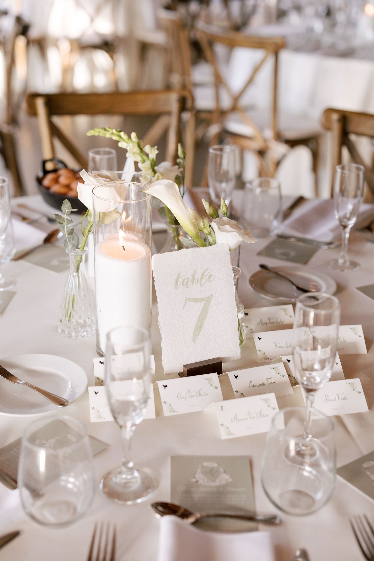 simple printed escort cards for wedding