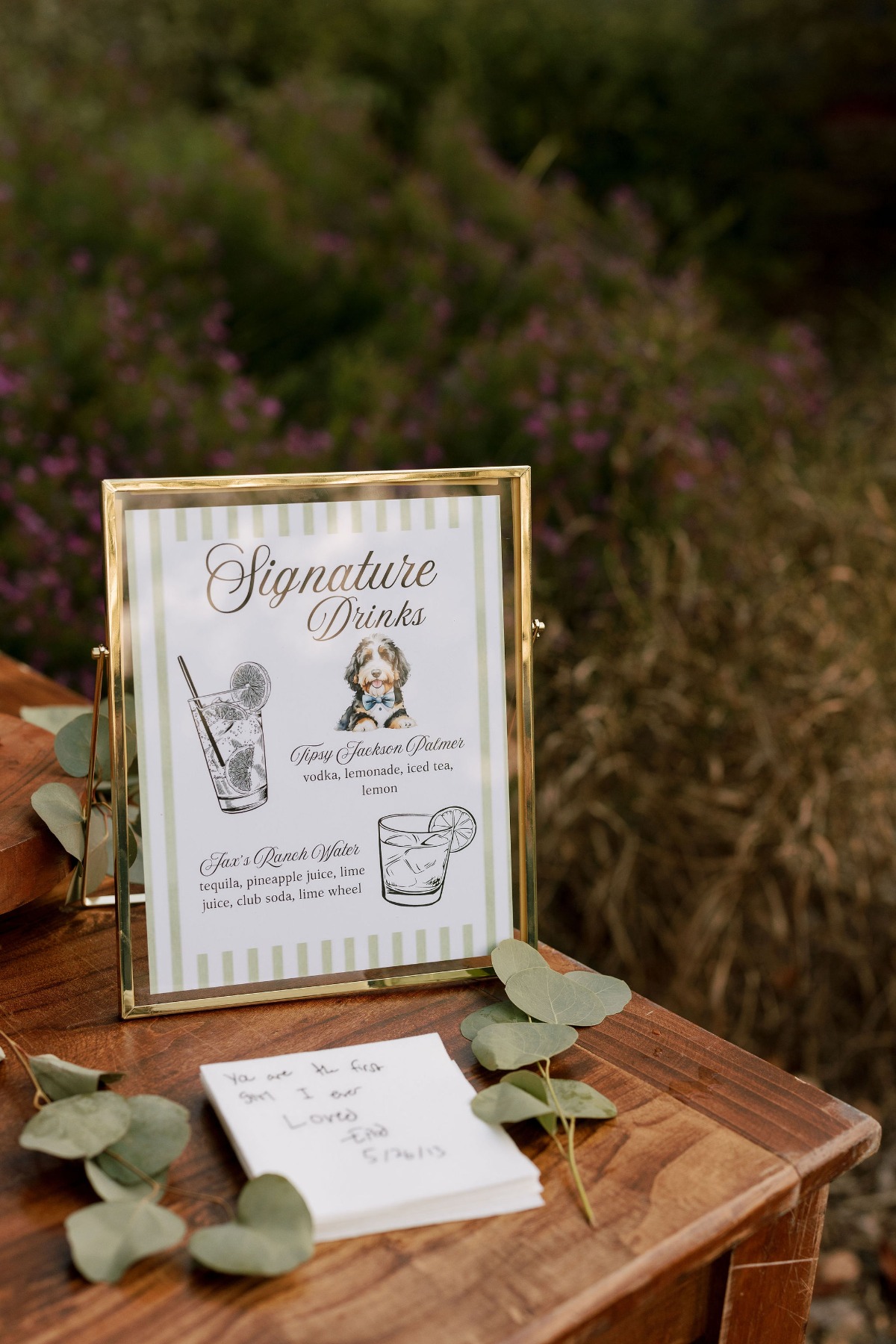 non alcoholic signature drinks for wedding