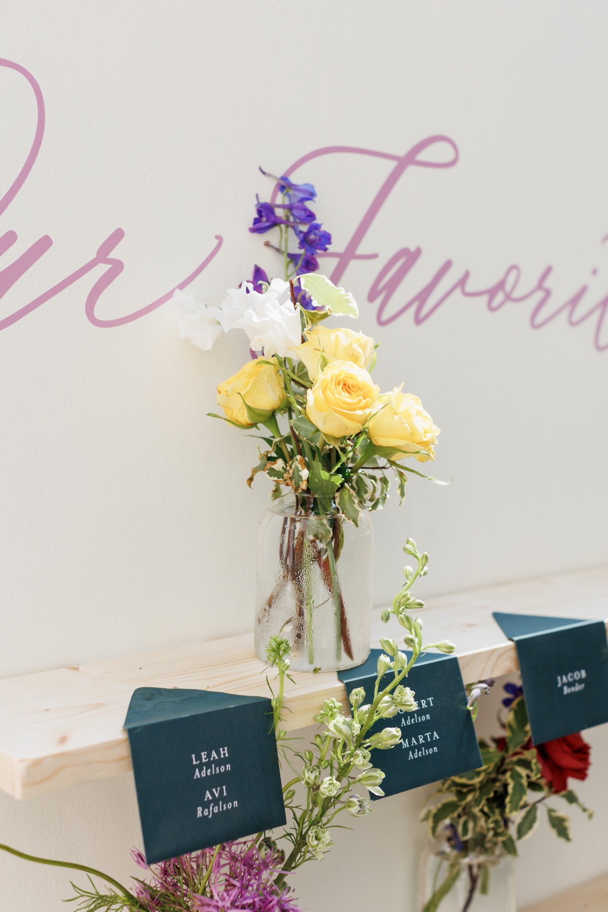envelope seating chart for wedding