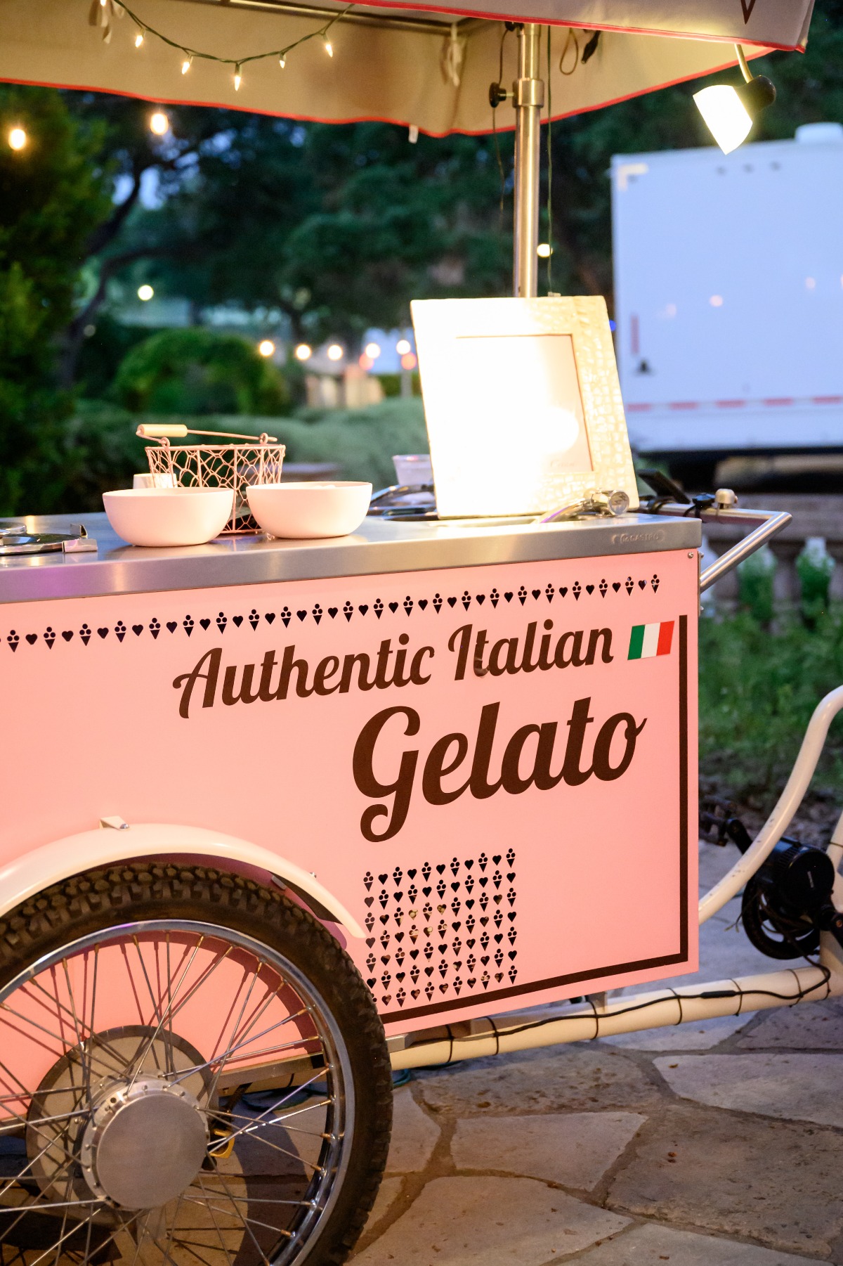 gelato cart rental for wedding