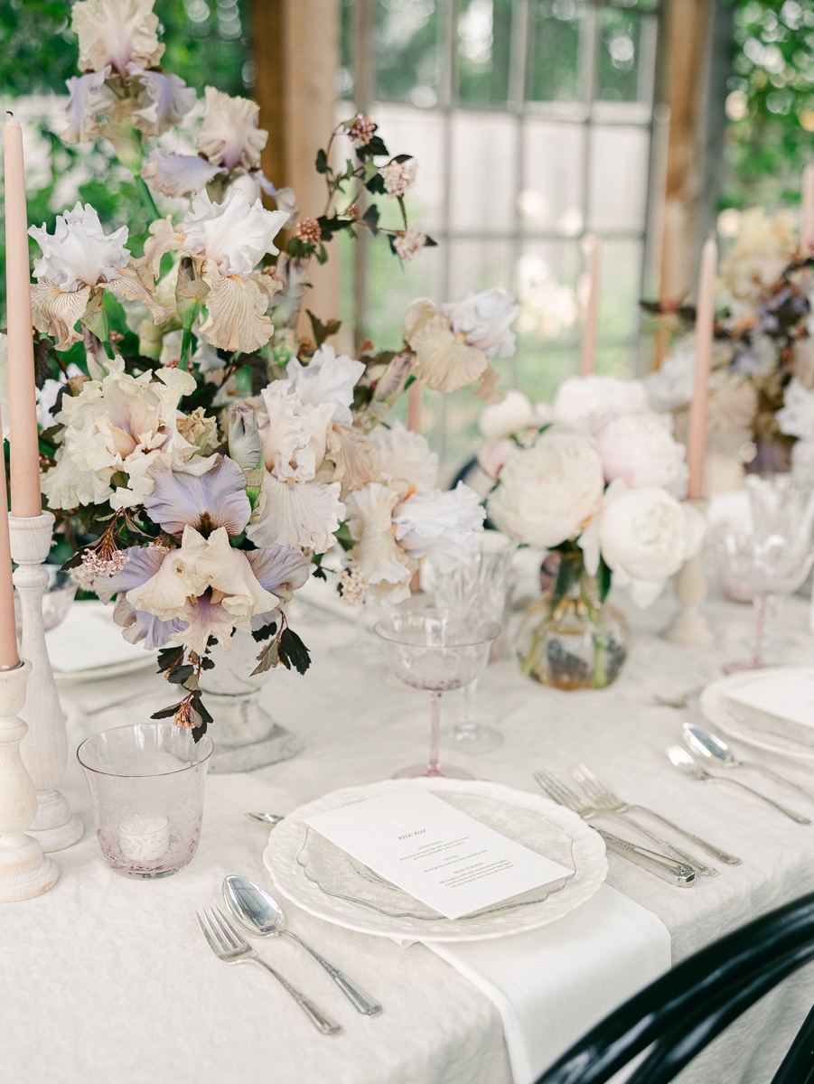 lavender tan and ivory wedding colors