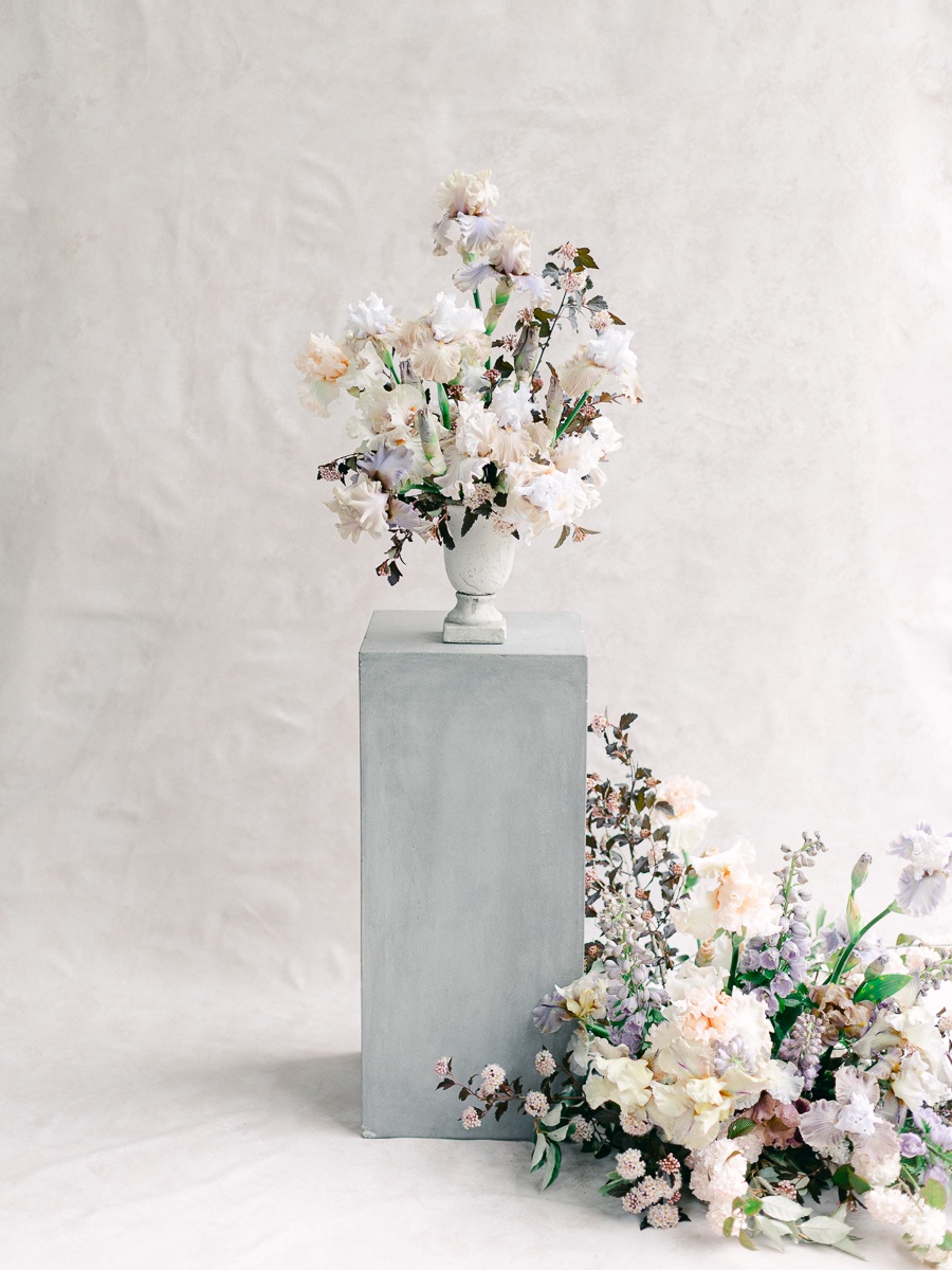 iris floral arrangements for wedding