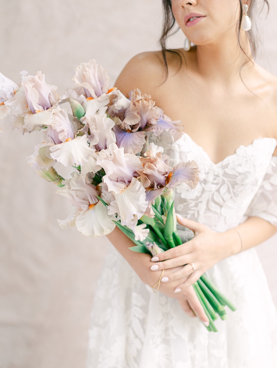 iris bridal bouquet