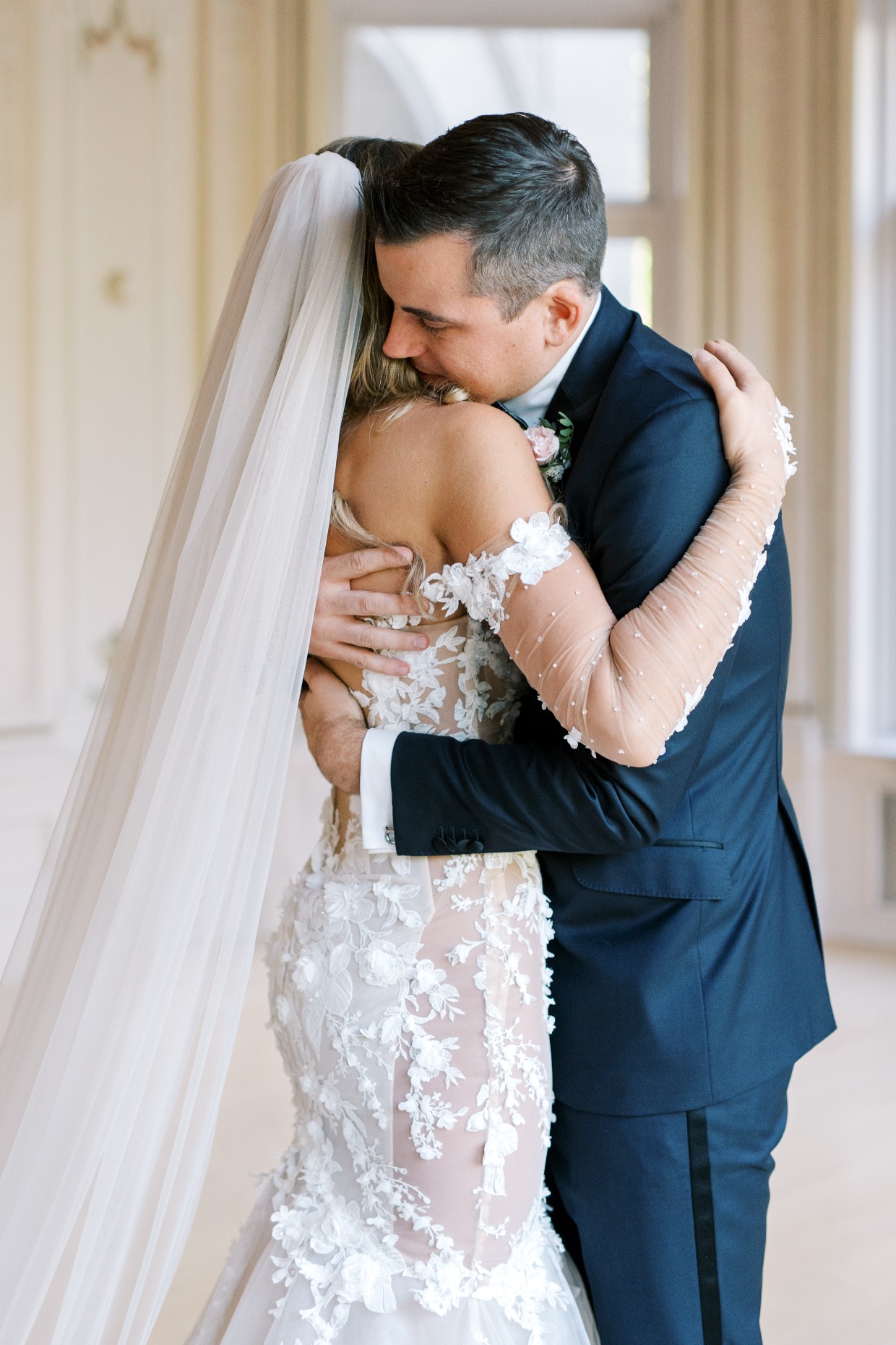 backless galia lahav dress