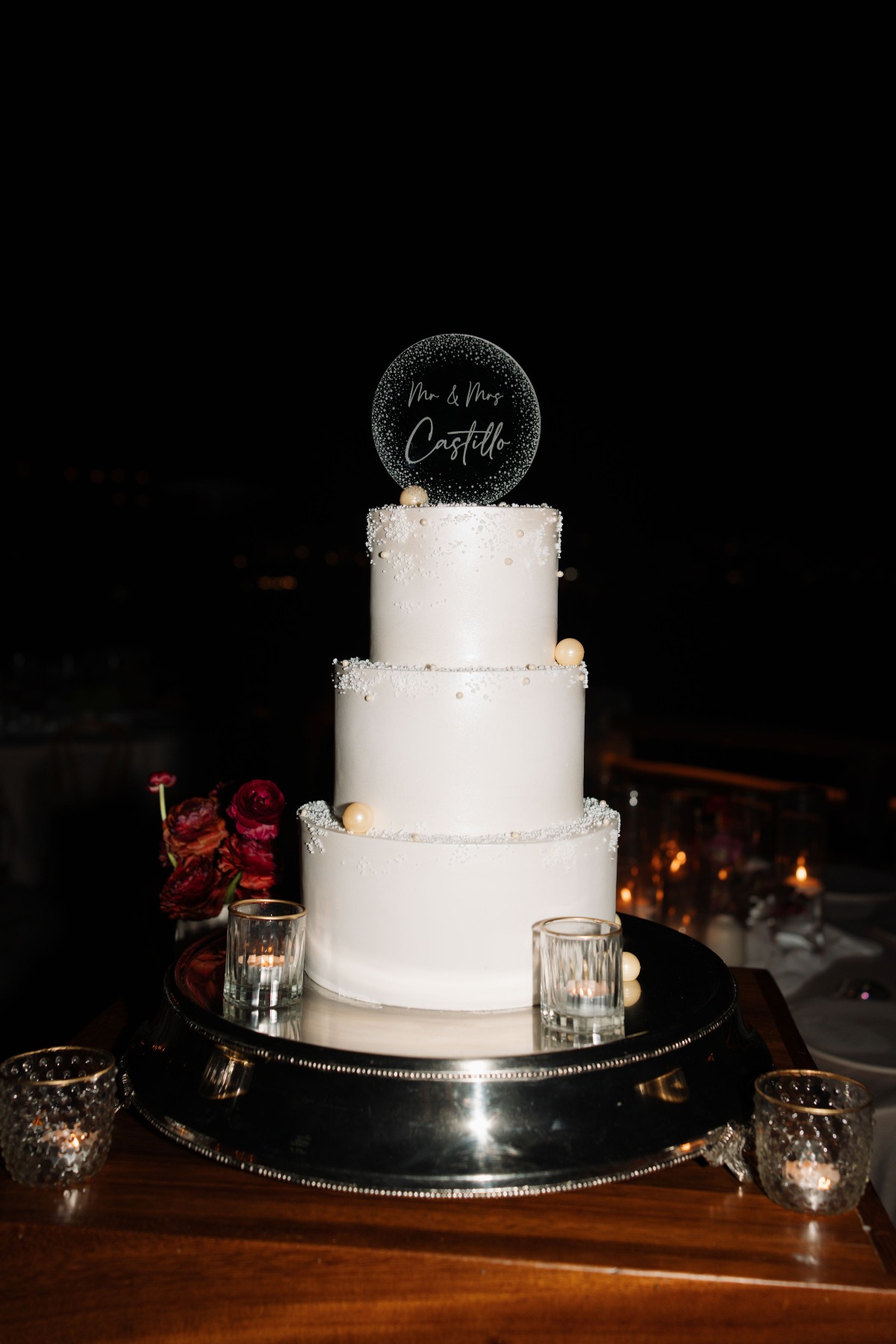 pearl wedding cake ideas