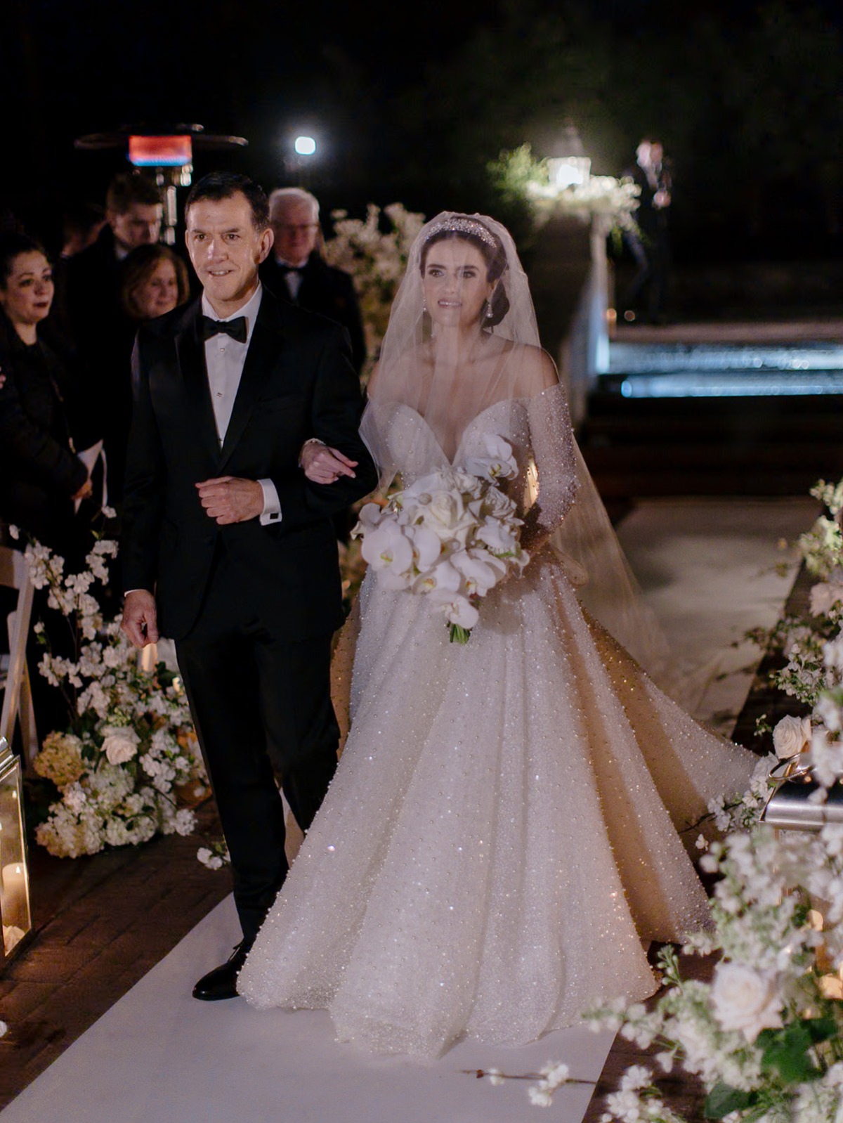 frosted wedding dress