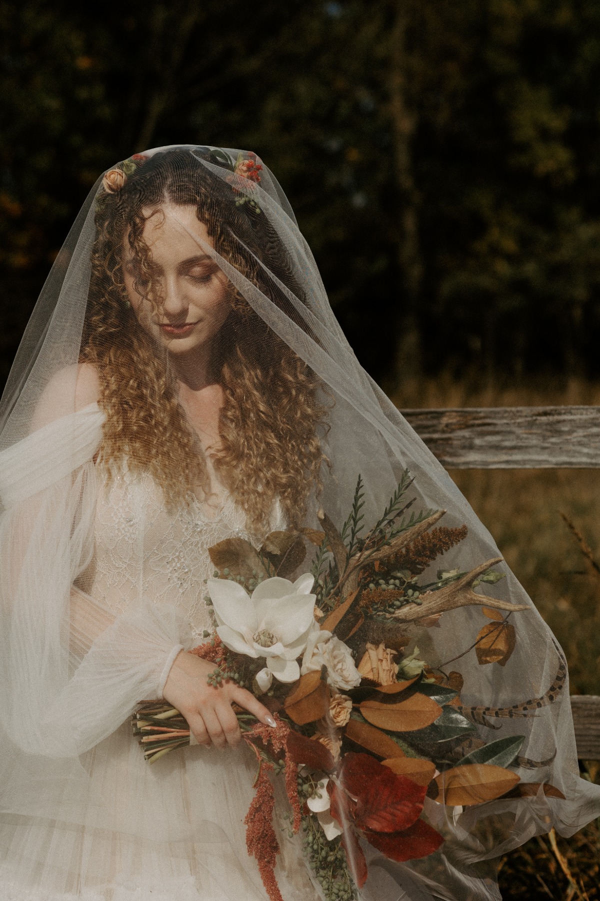 moody bridal photography