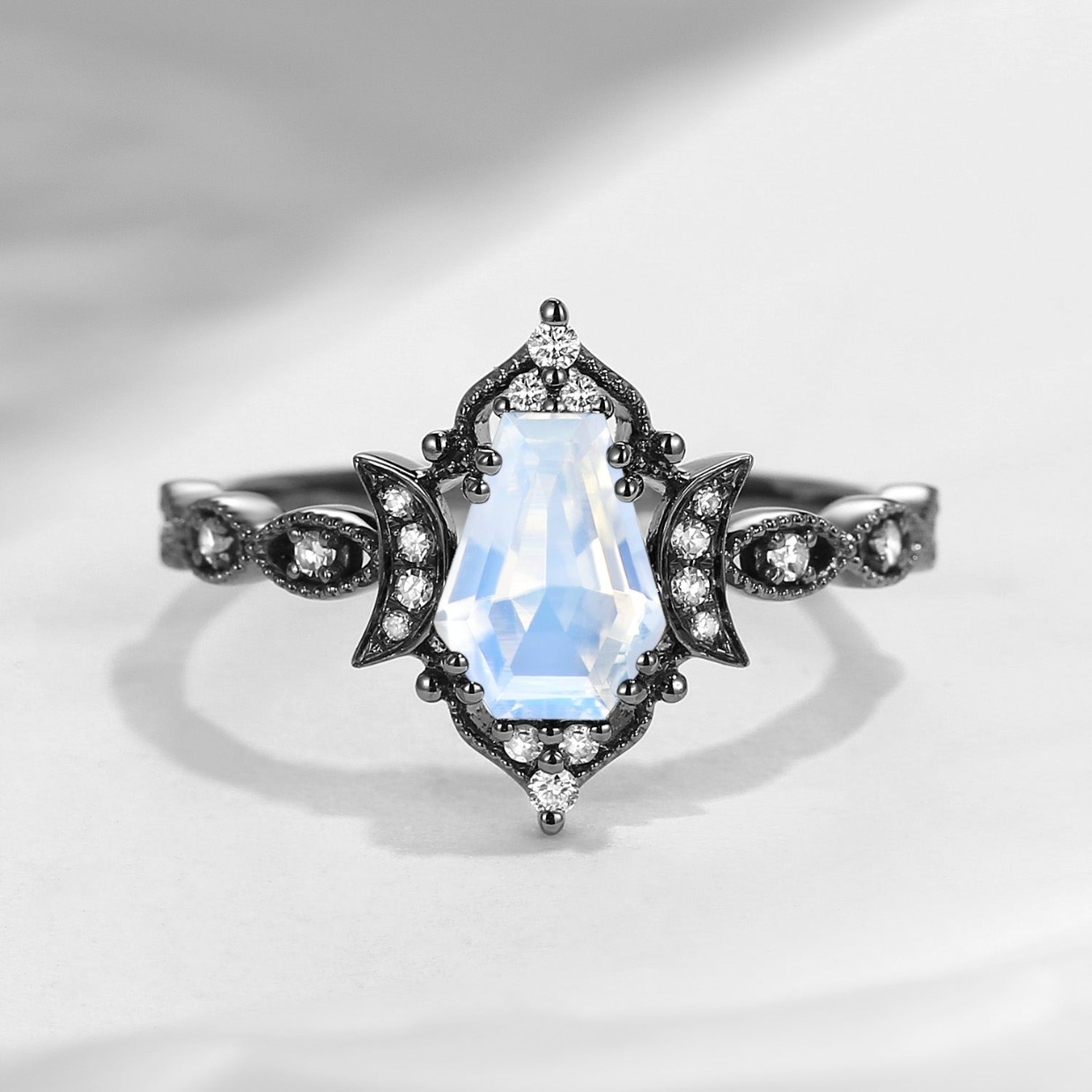 moonstone engagement ring by StarlandUS