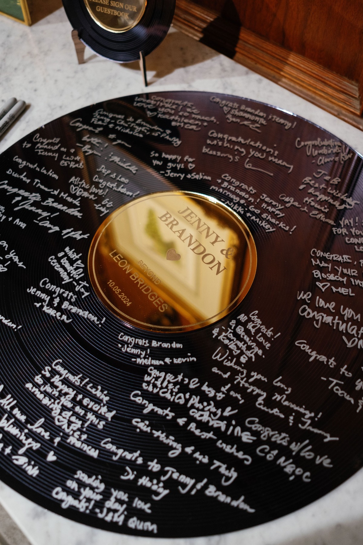 custom record guest book