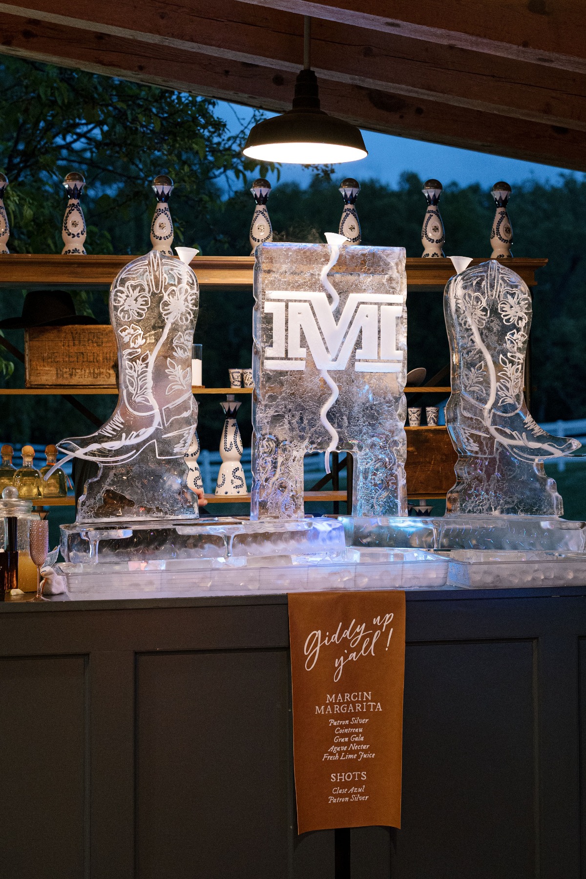 custom ice luge for wedding