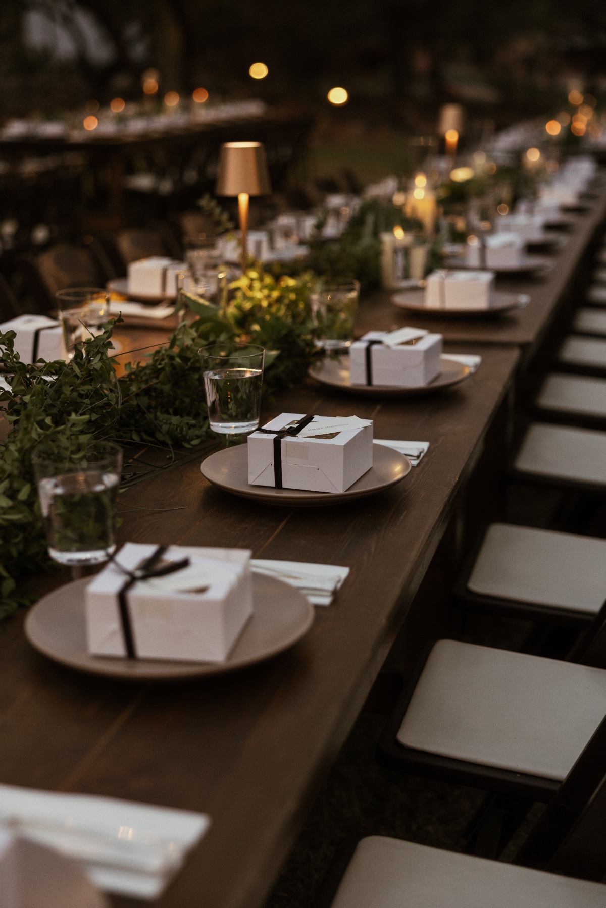 lamp centerpieces for wedding recpetion