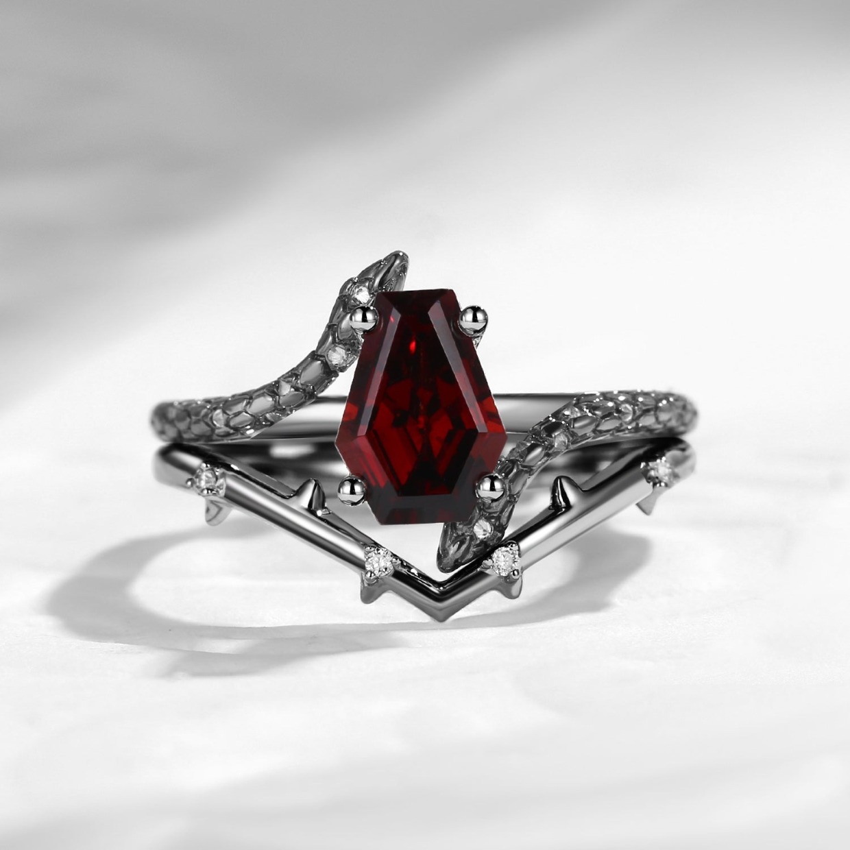 serpent engagement ring from StarlandUS