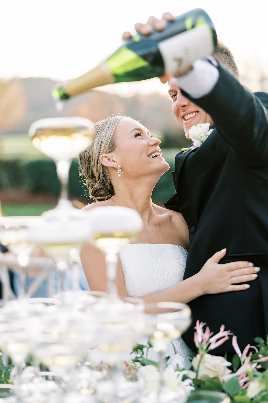 champagne tower ideas