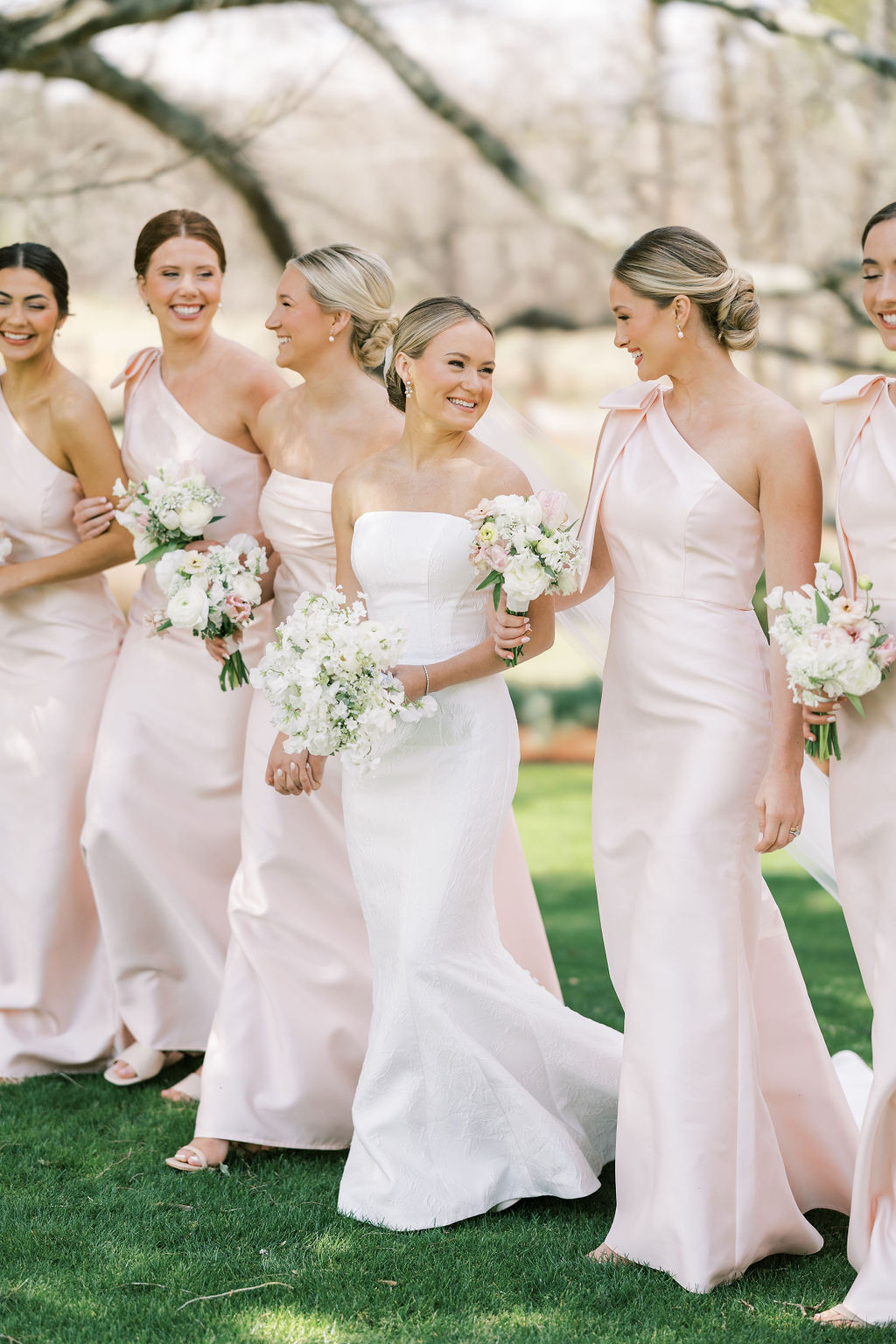 blush bridesmaid dresses