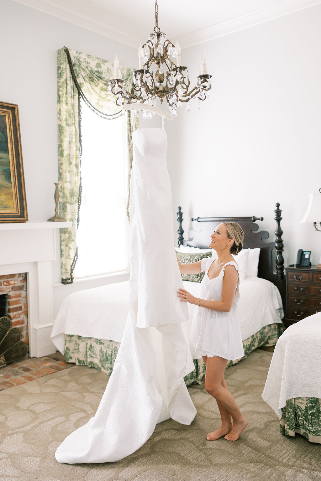 brocade wedding dress