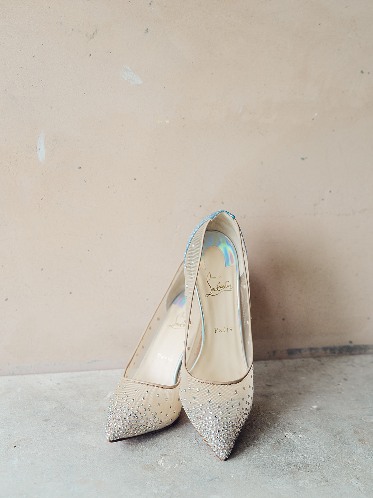crystal louboutin wedding shoes