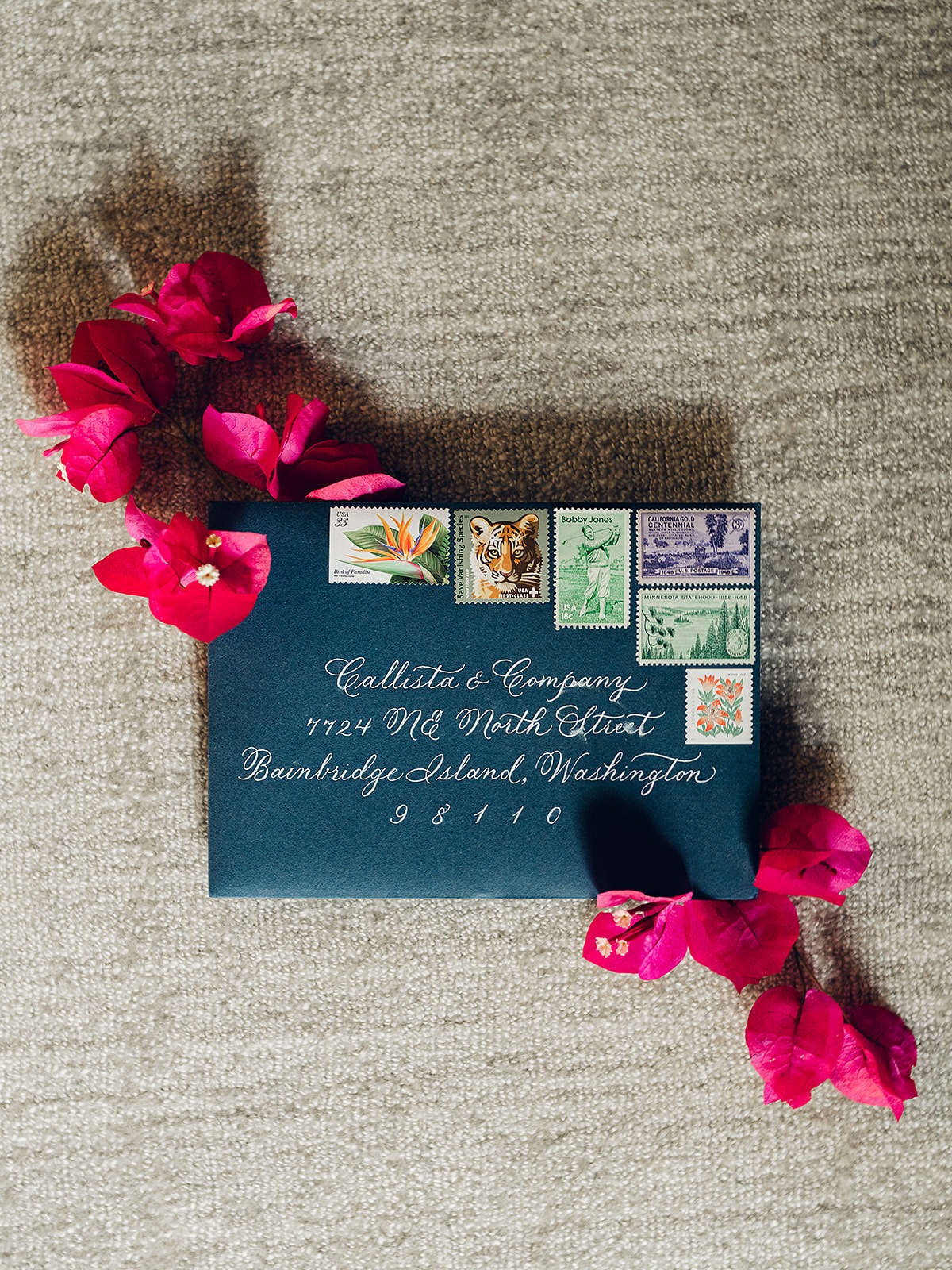 navy blue wedding invitations
