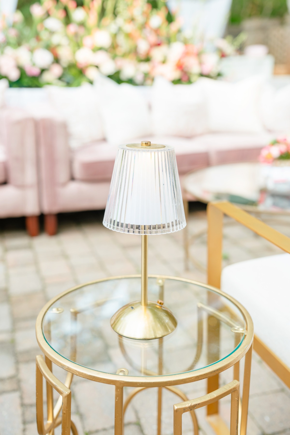 table lamp for wedding lounge