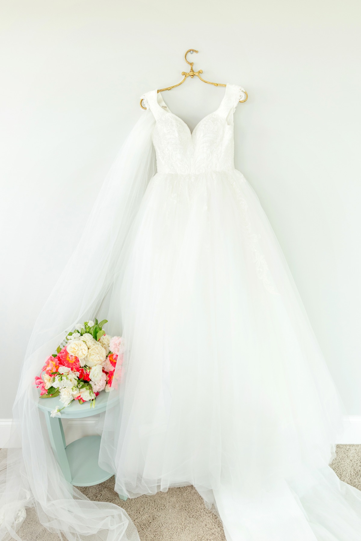 tulle ballgown wedding dress