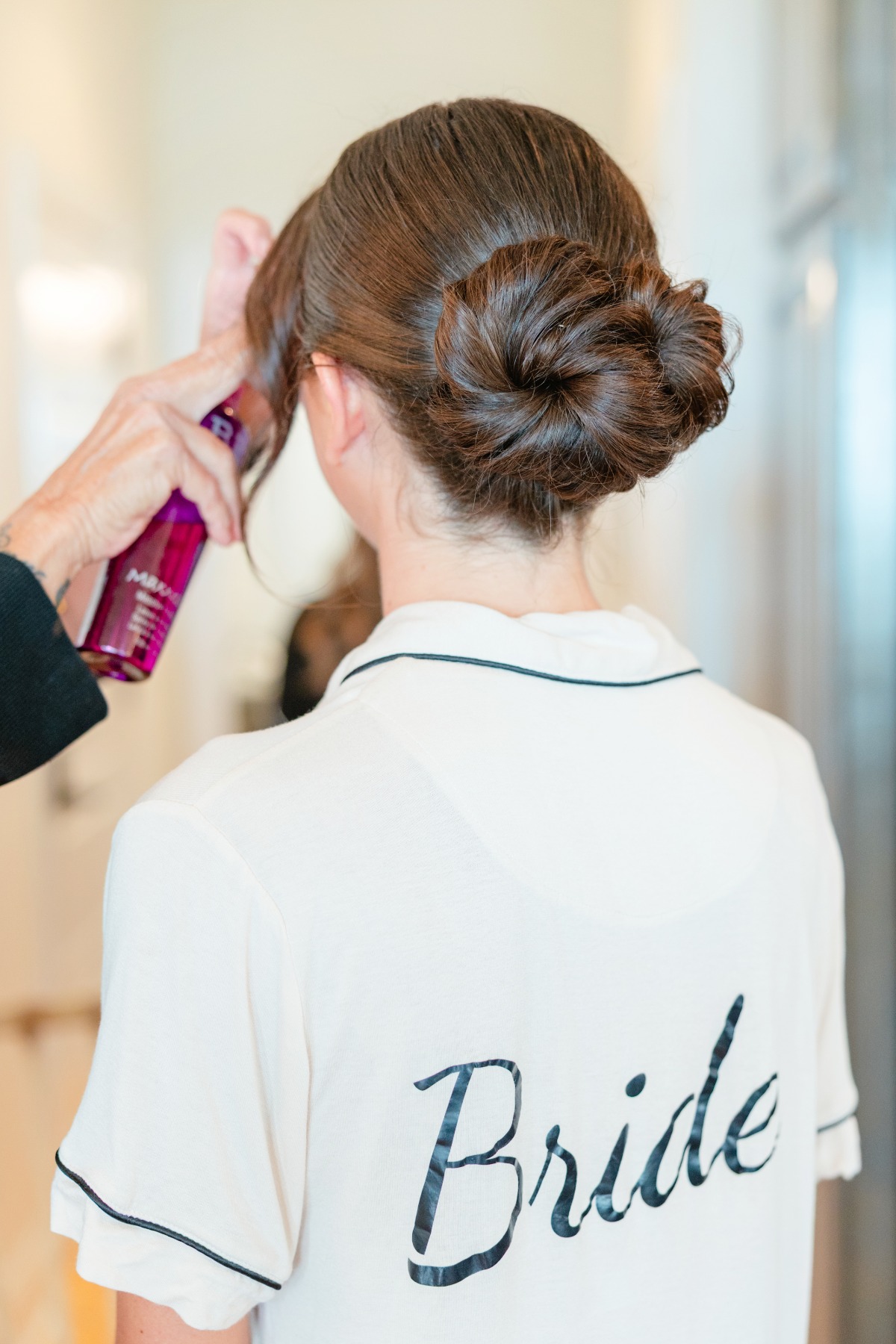 simple bridal updo