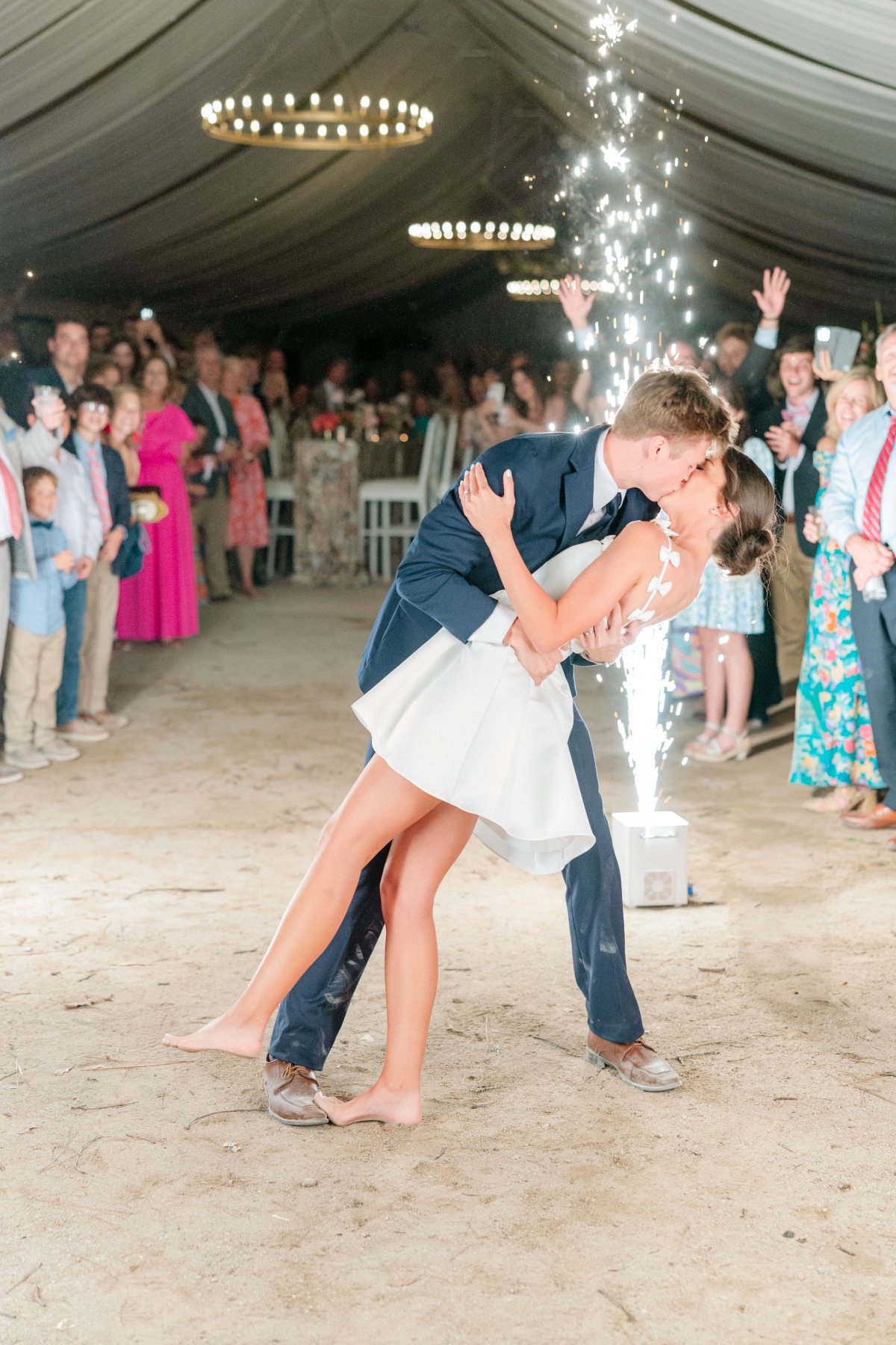 cold sparks exit for wedding