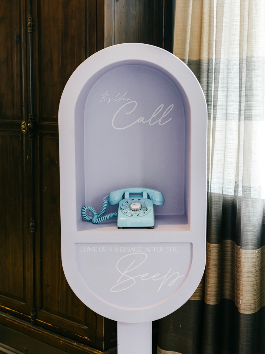 audio guest book display ideas for wedding