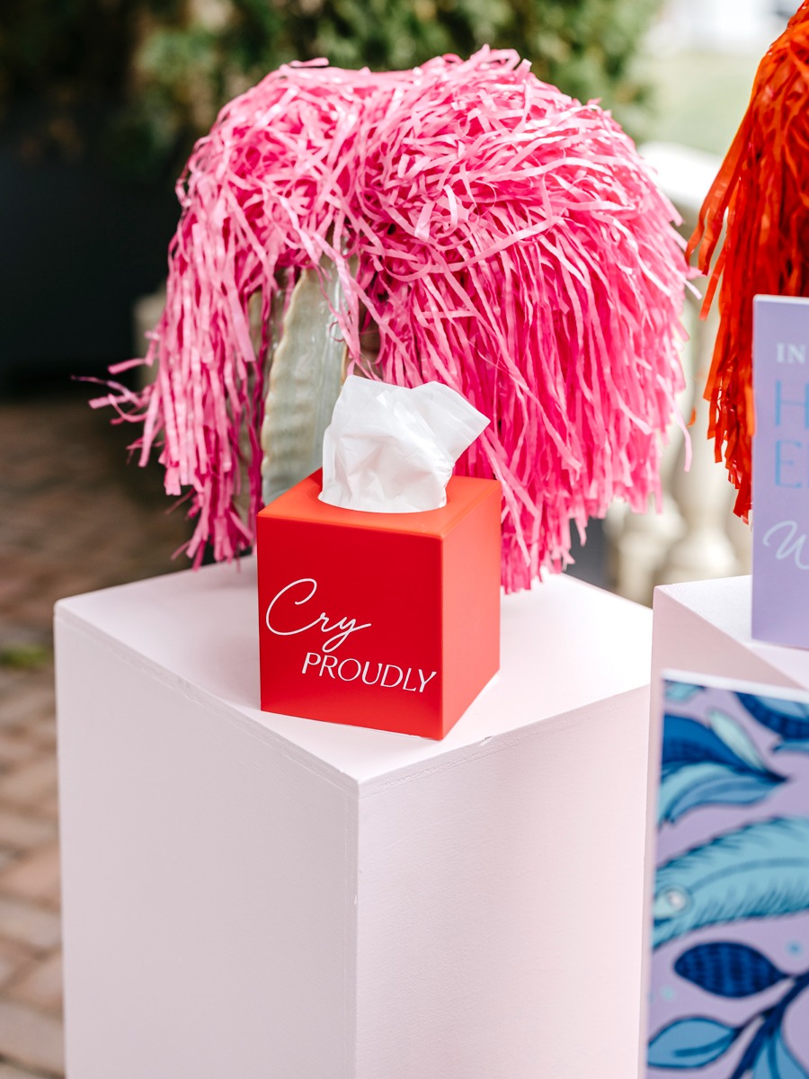 cute tissue idea for wedding