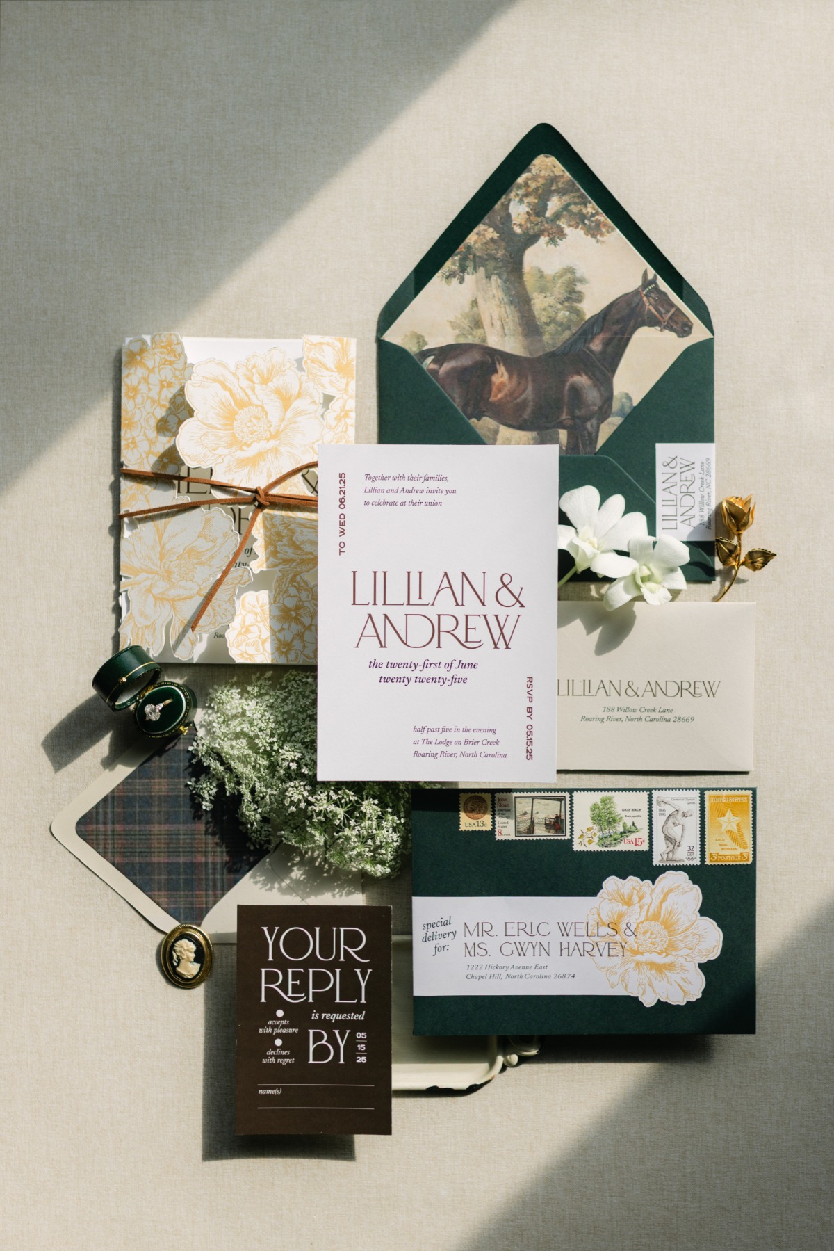 equestrian wedding invitations