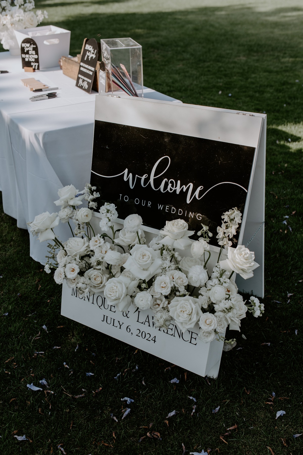 diy wedding welcome sign