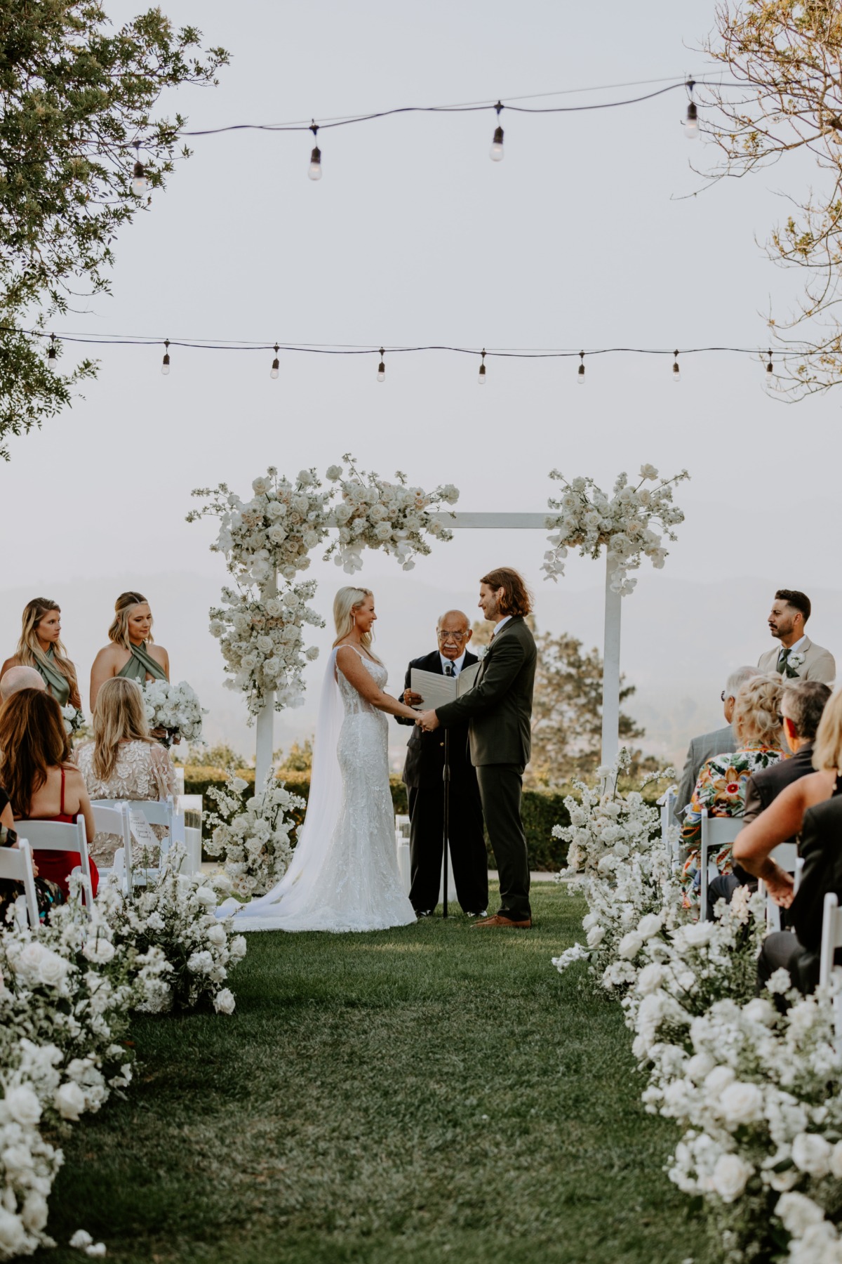 garden wedding in california