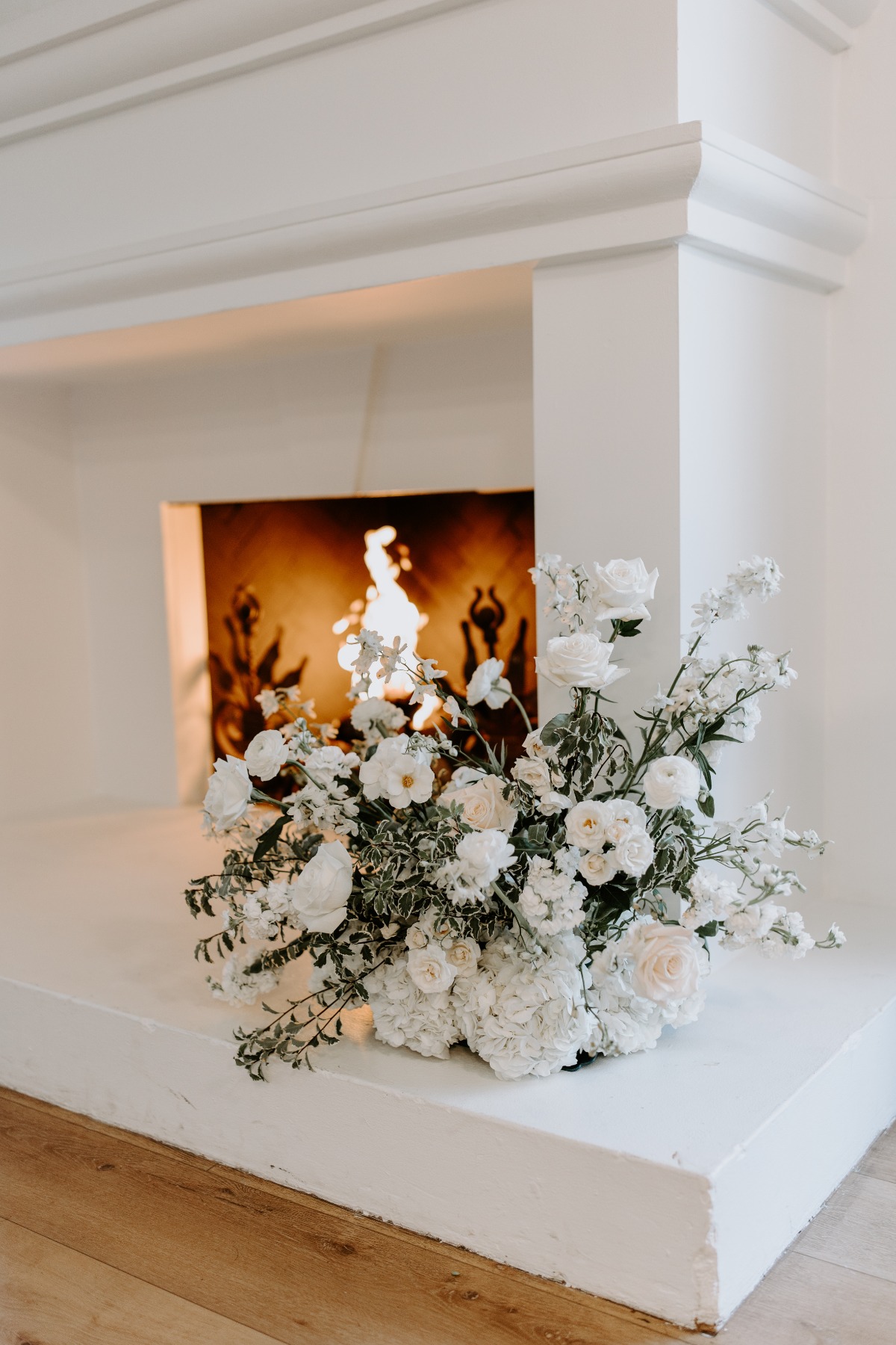 all white flowers for wedding reception