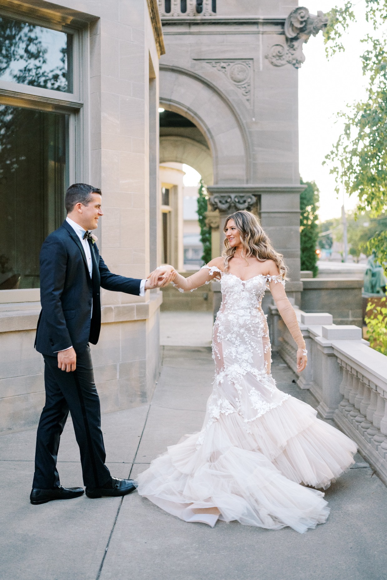 galia lahav tulle and lace mermaid dress