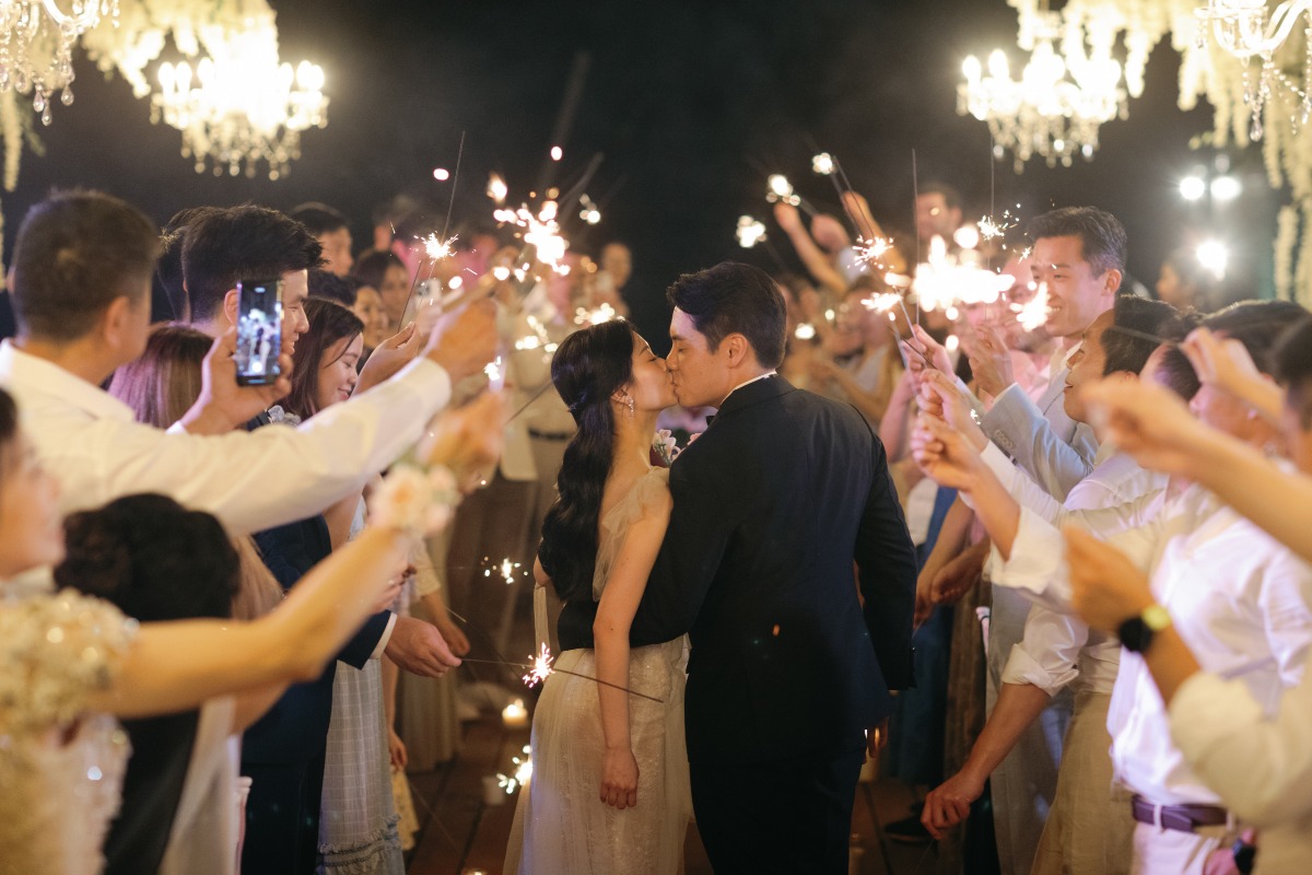 sparkler wedding exit