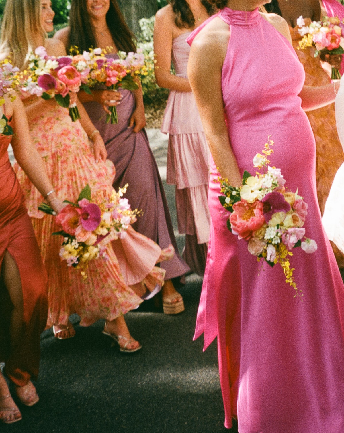pink bridesmaid dresses