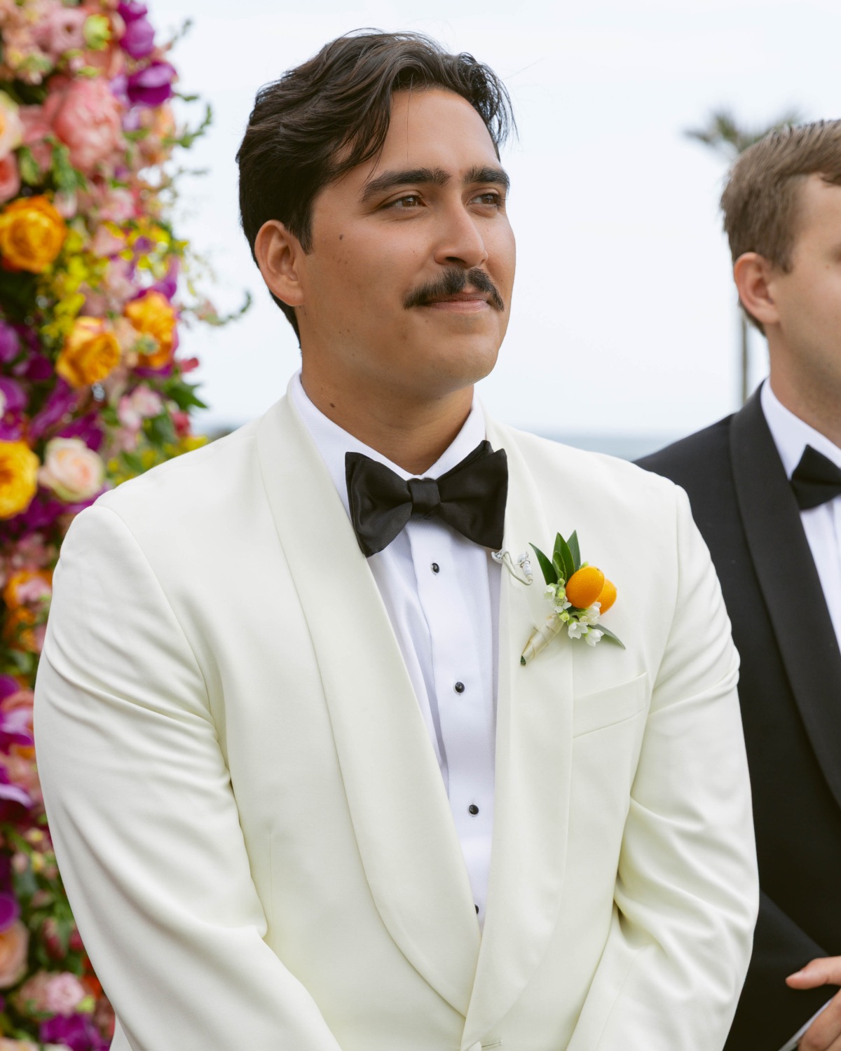 vibrant groom attire