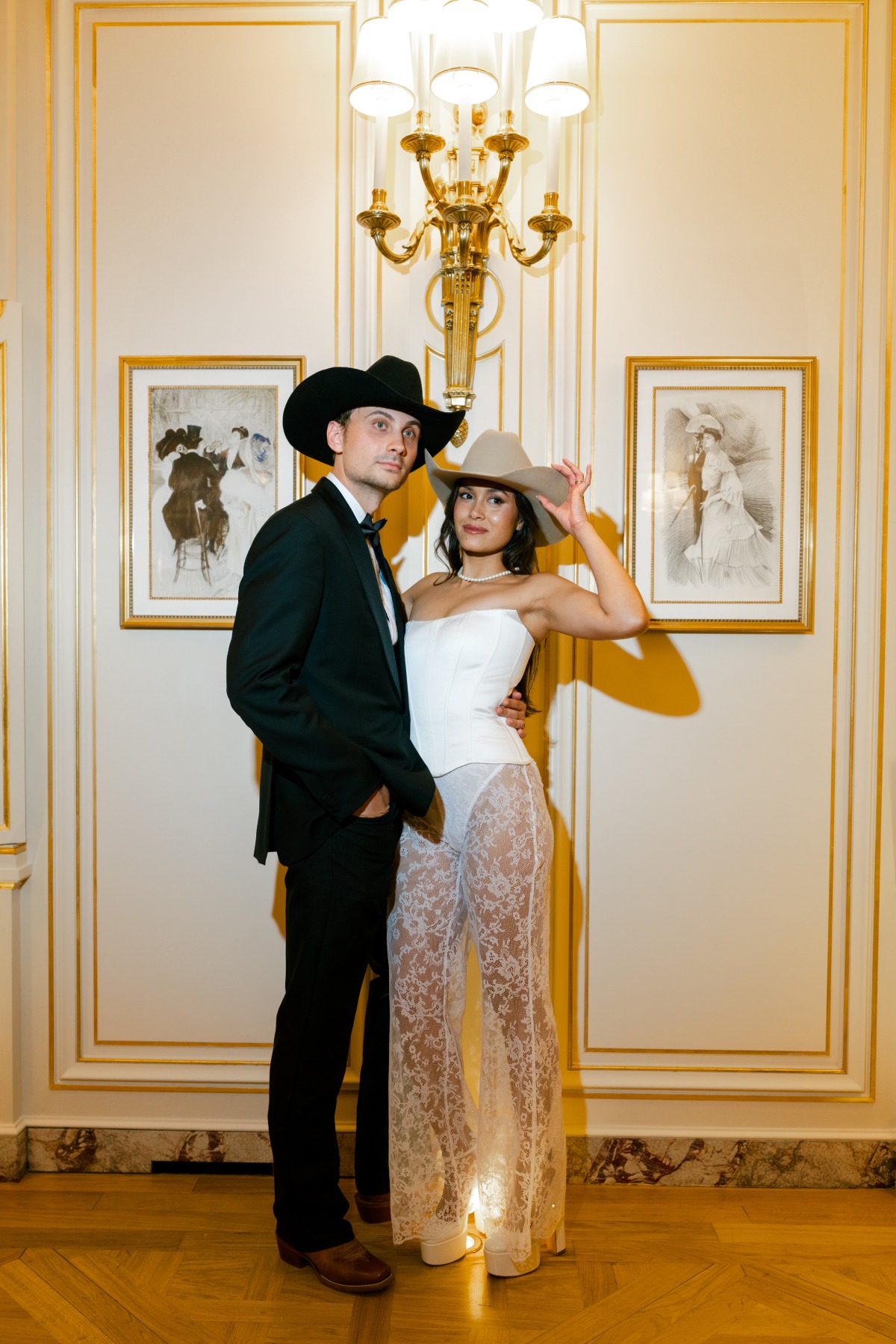 cowgirl bridal look